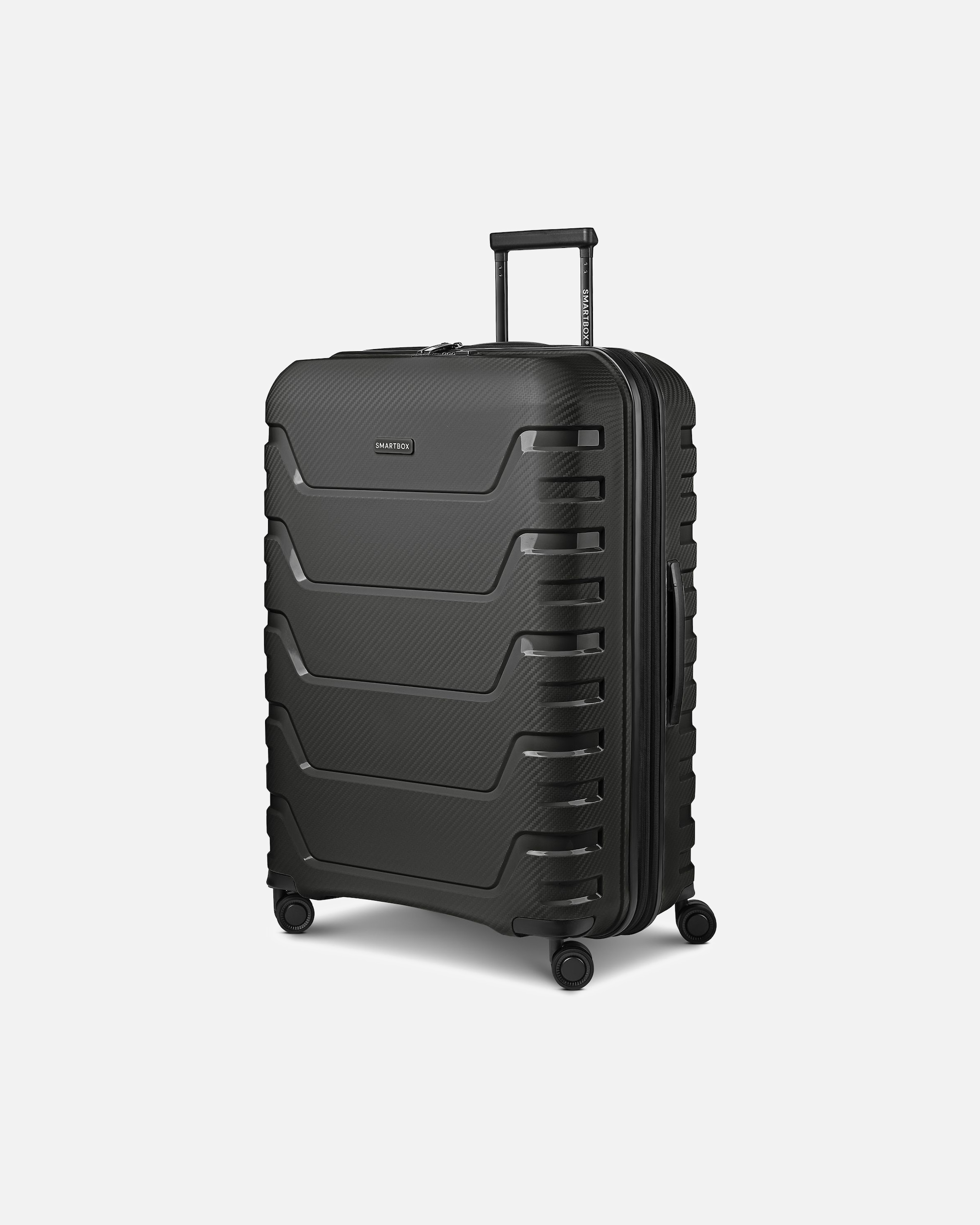 Trolley für Männlich Smartbox Default Brand Line Edition 01 4 Rollen Trolley 76 cm mit Dehnfalte black