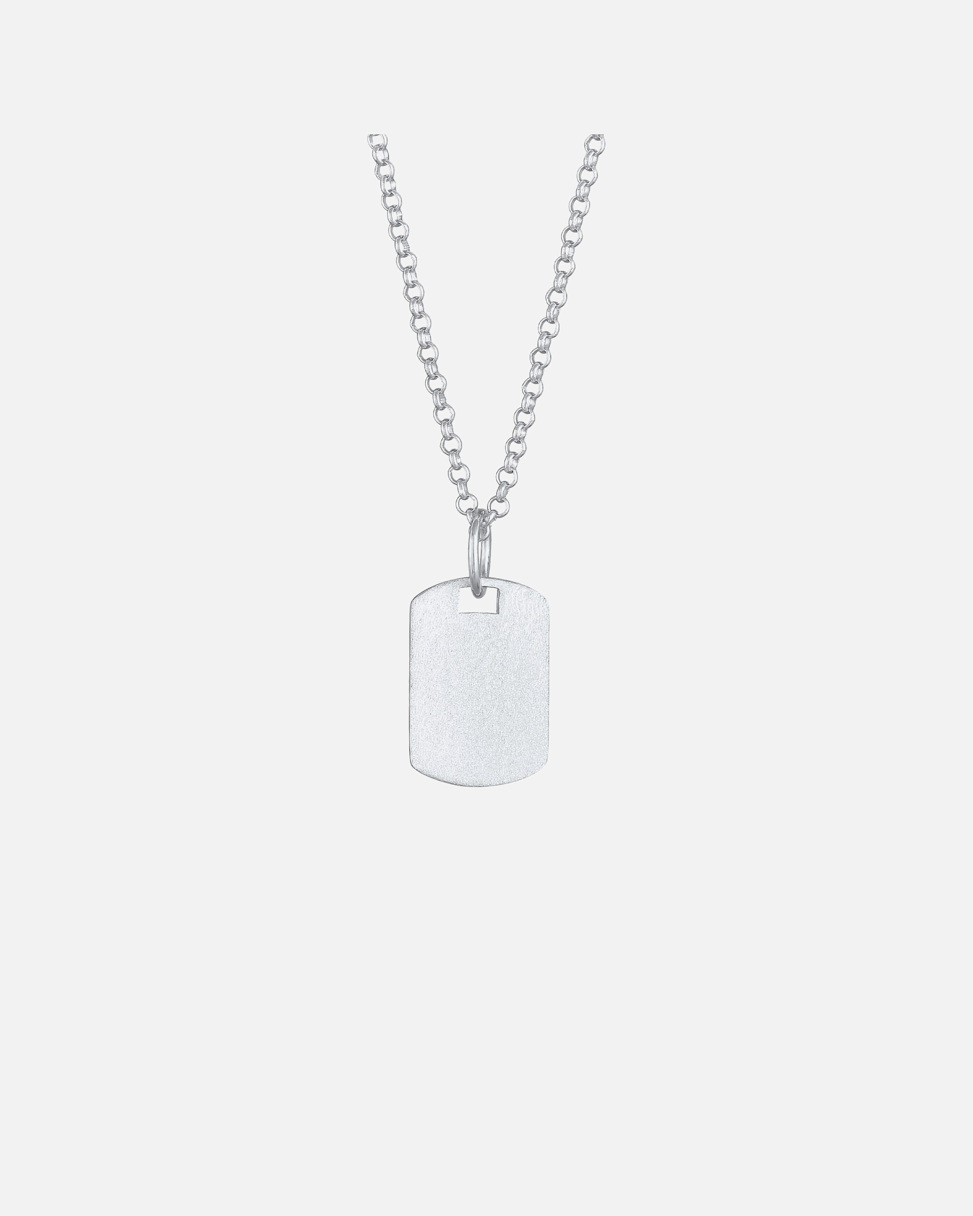 Halskette für Männlich KUZZOI Marke Military Platte Brushed 925 Silber 60