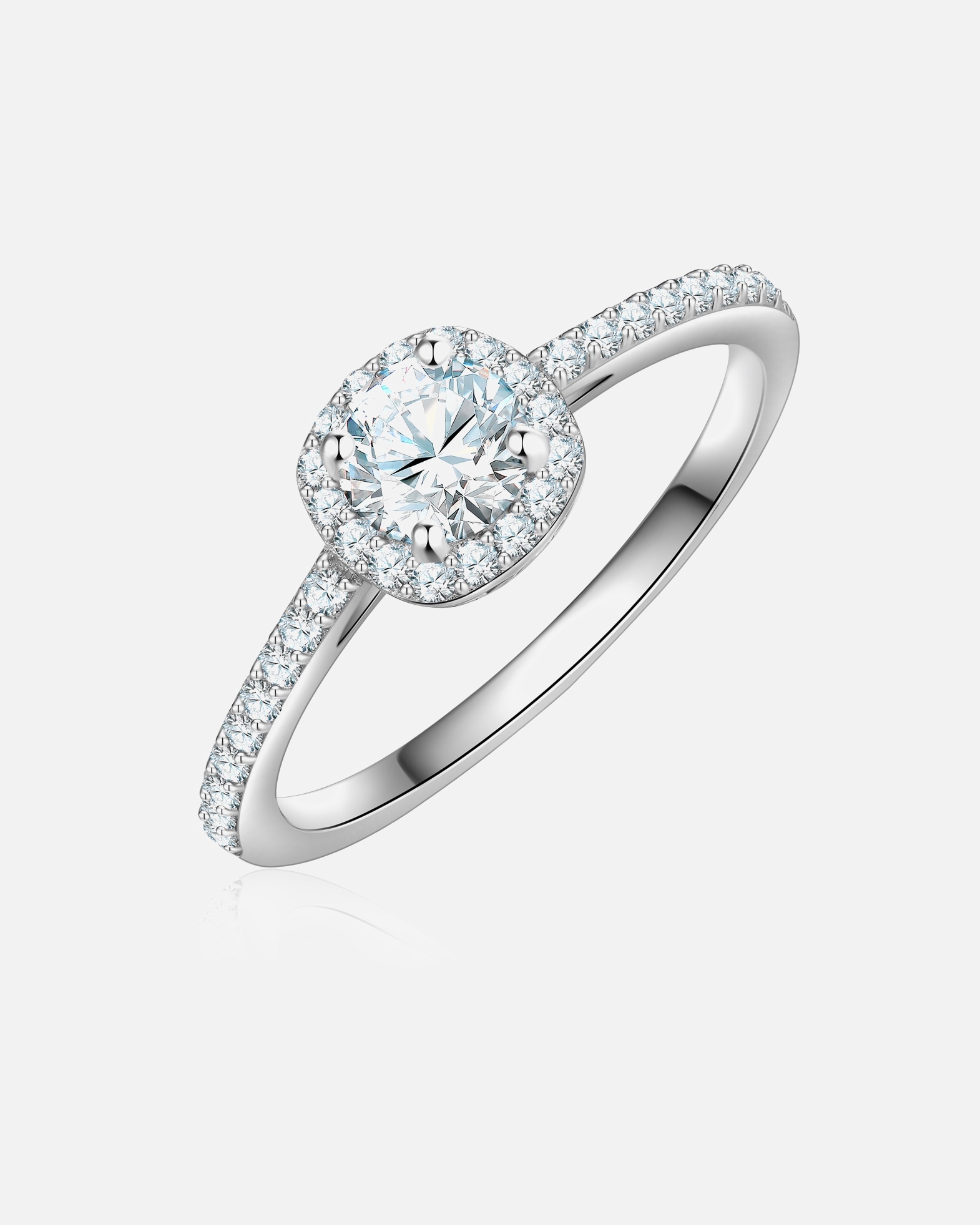 Bague for FemmeTrilaniBague en Argent Sterling en argent avec Zirconium56