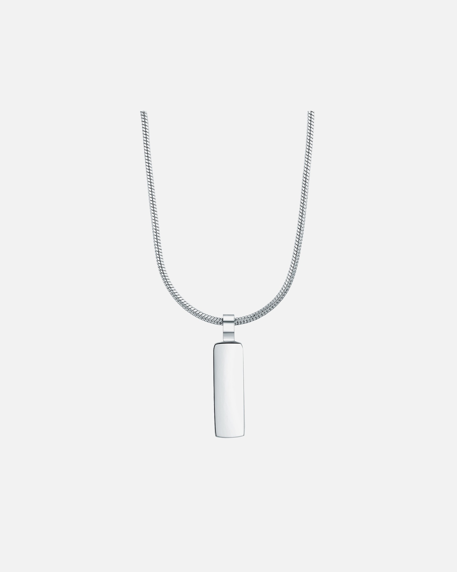 Collier for HommeChaîne Acier inoxydable en Argent55,0 cm
