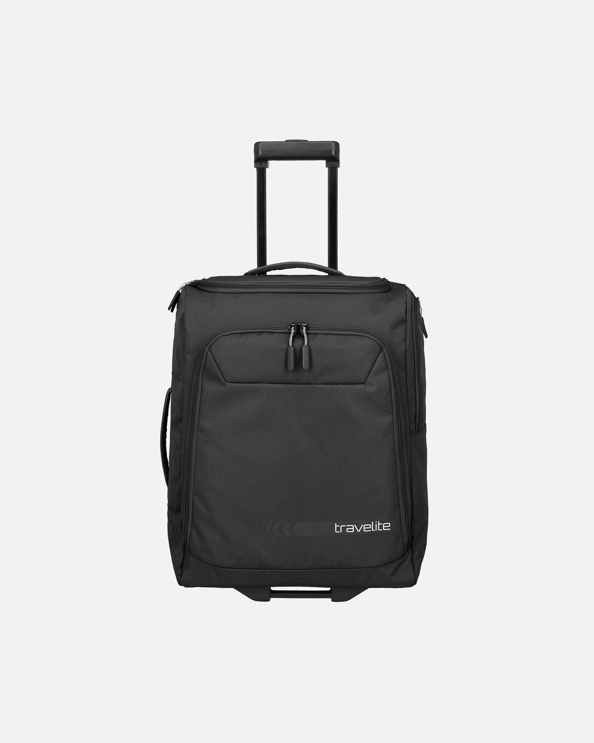 Valise for HommeTraveliteKick Off 2 roulettes Trolley de cabine 55 cmschwarz