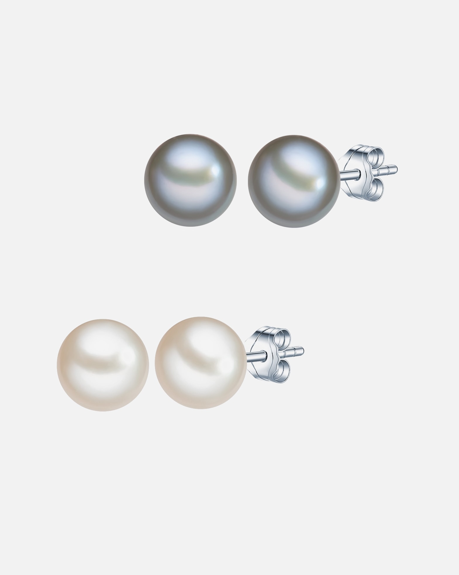 Boucle d'oreilles for FemmePuce d'oreille en perle Perle de culture d'eau douce Perle de culture d'eau douce en Multicolore17,4 mm