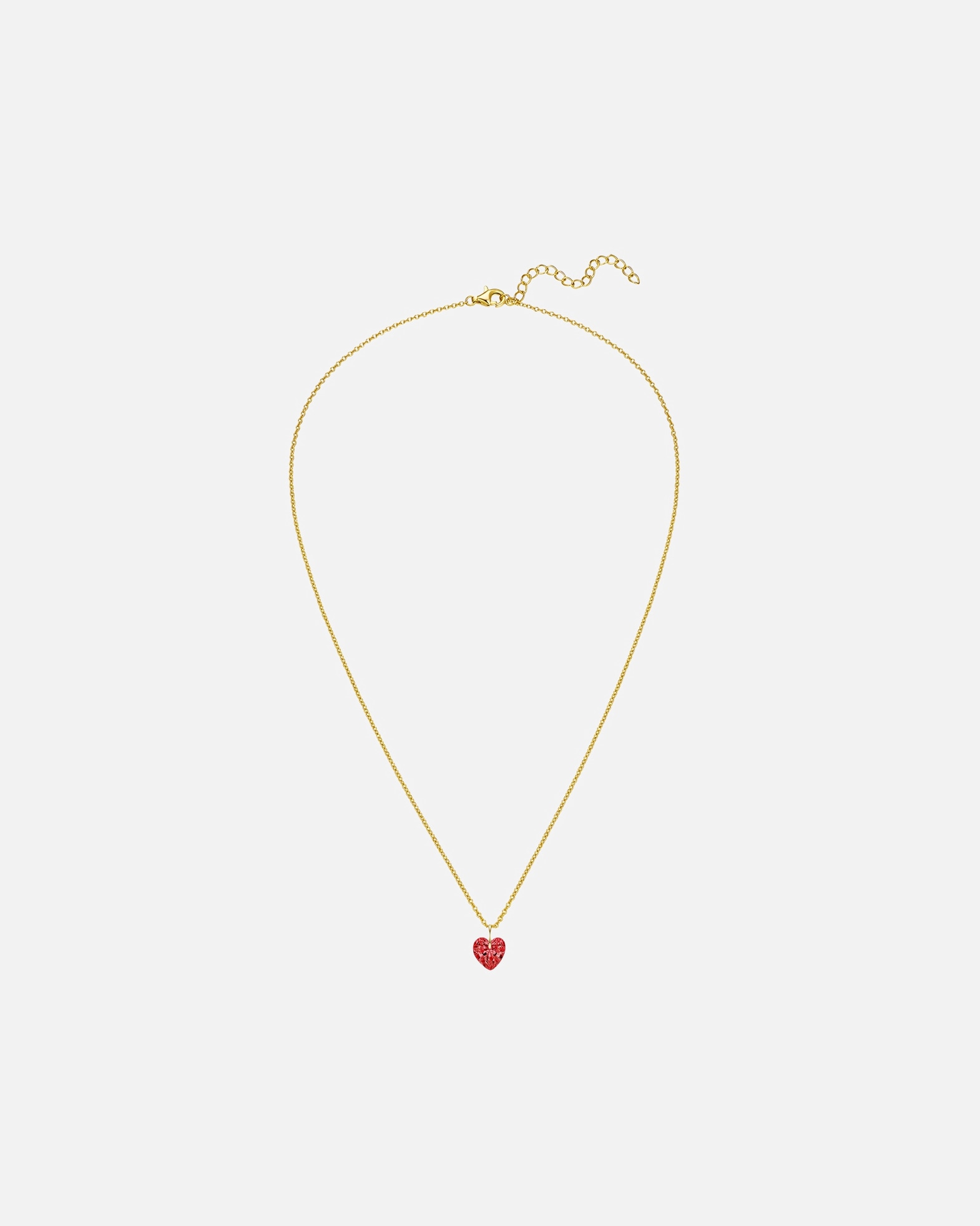 Collier for FemmeRafaela DonataChaîne Coeur en Argent sterling en Or jaune42,0 cm Basiskette + 5,0 cm Verlängerung