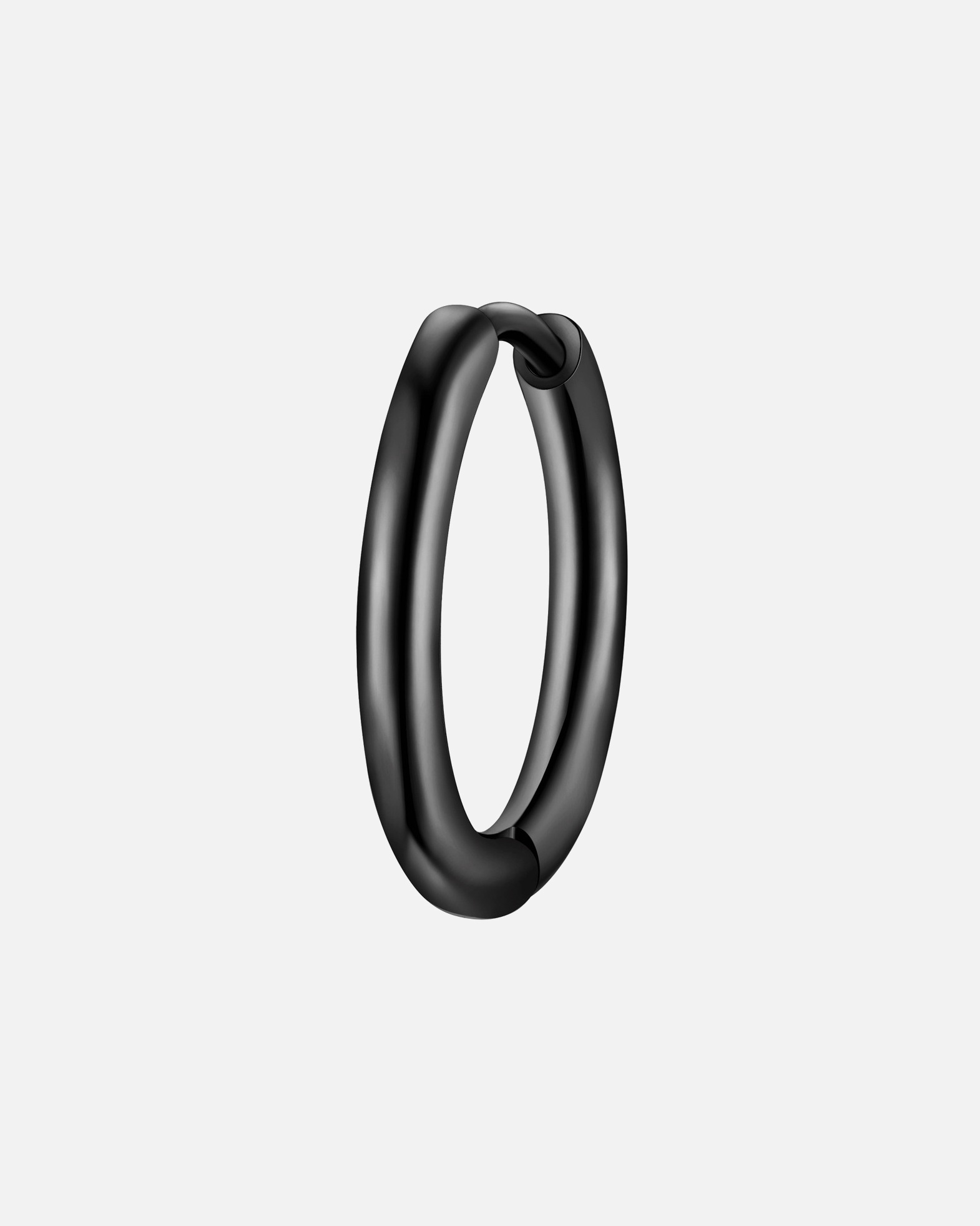 Créoles for HommeBoucles d´oreilles en Acier inoxydable en Noir15,1 mm