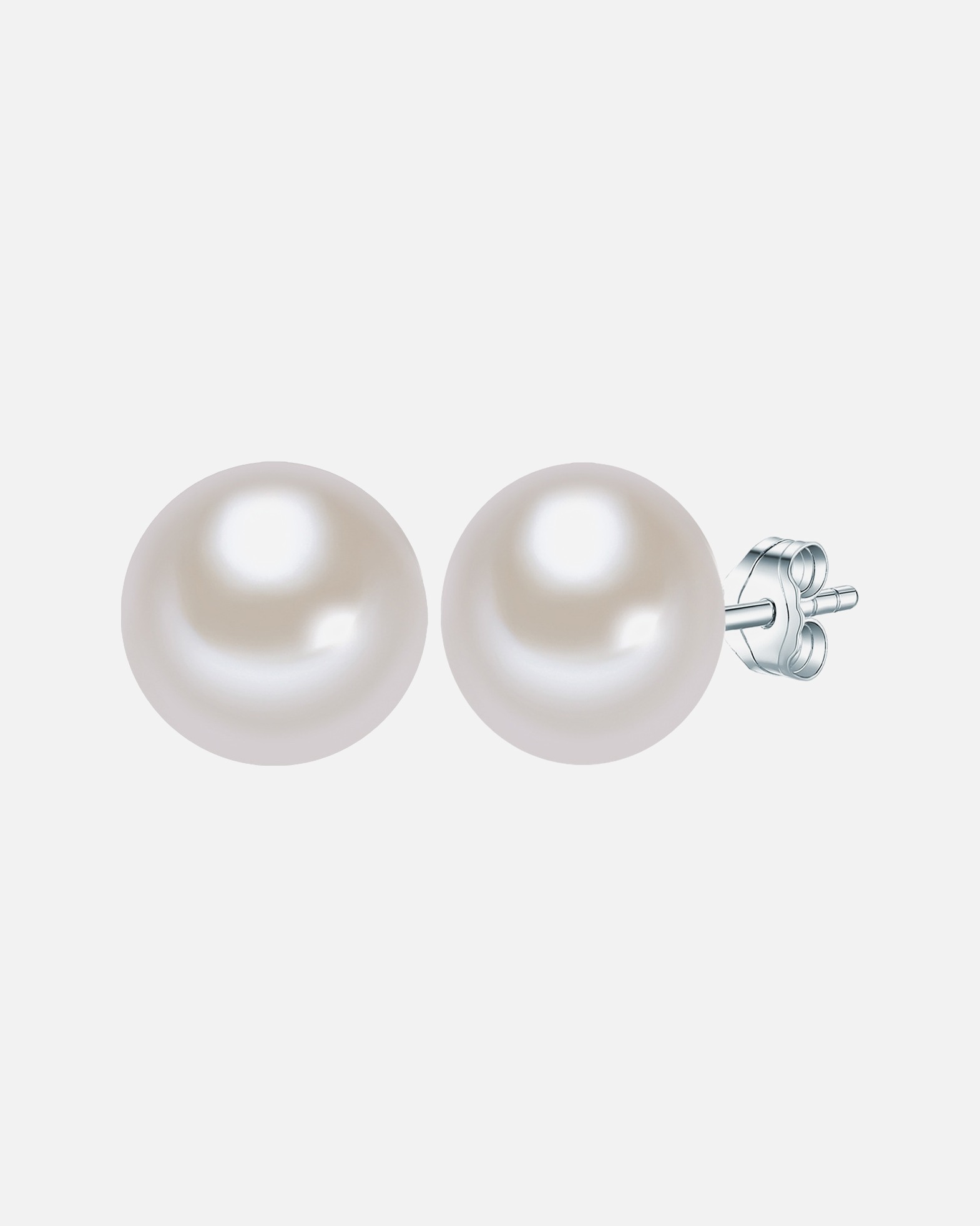 Boucle d'oreilles for FemmePuce d'oreille en perle Perle de culture d'eau douce Perle de culture d'eau douce en Blanc11,0 mm