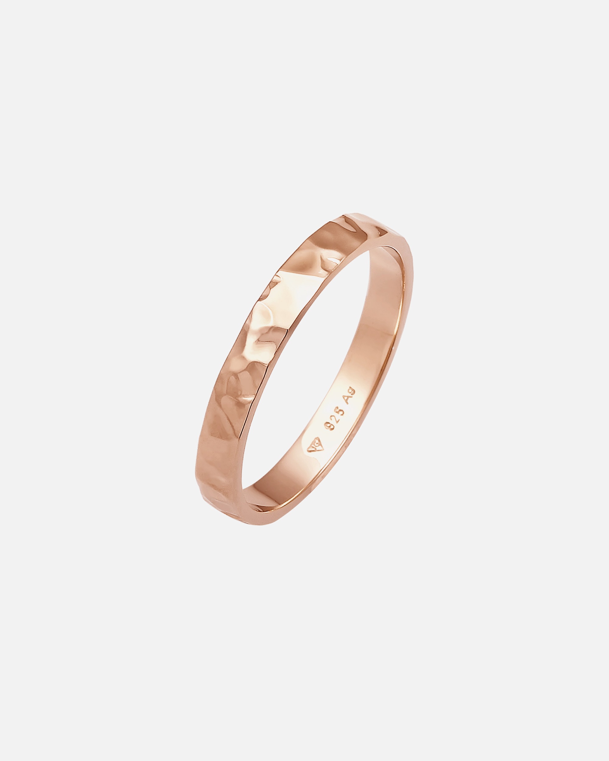 Ring für Weiblich Elli Elli Ring Basic Bandring Fein Gehämmert 925 Silber 58