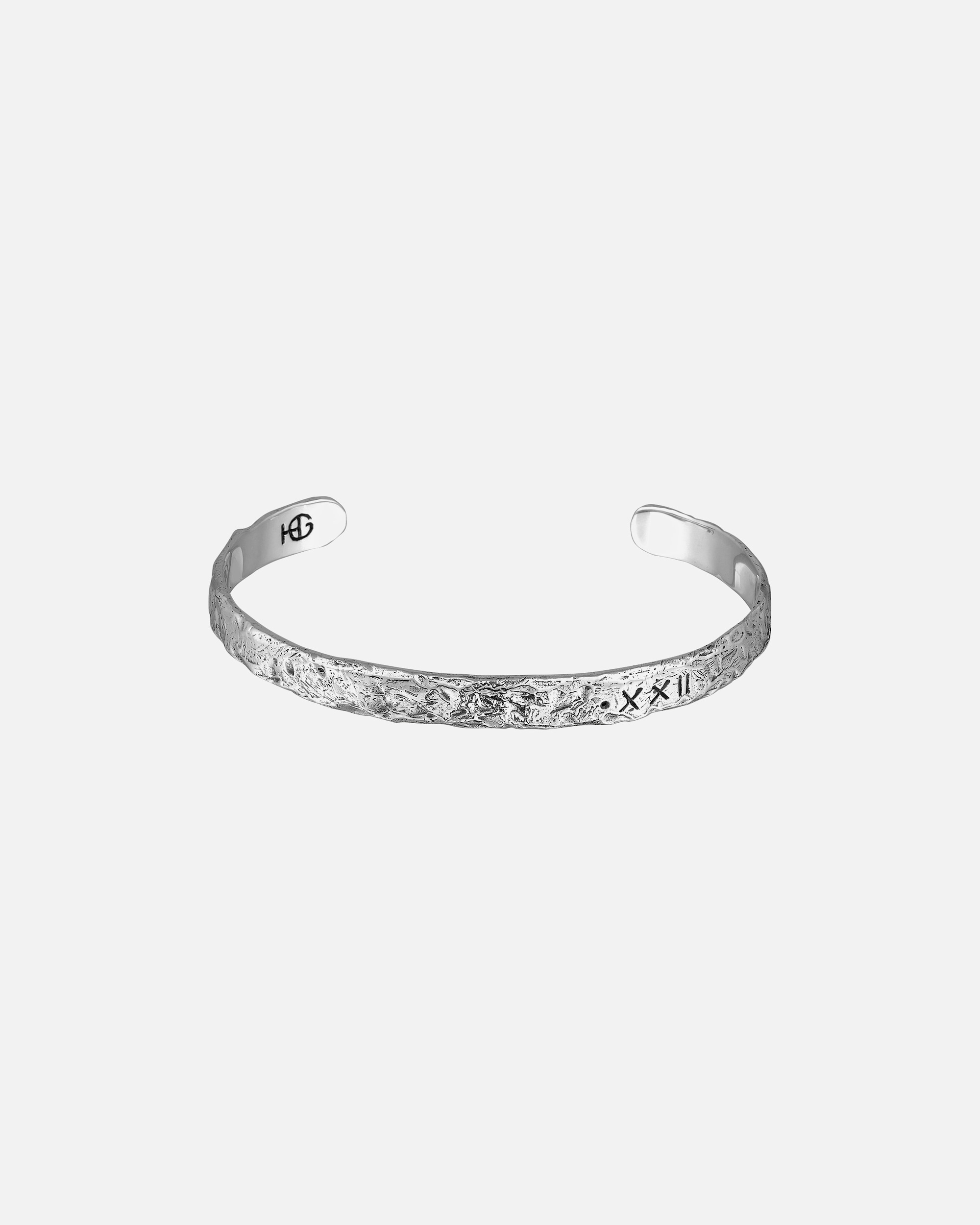 Bracelet for HommeHaze & GloryDefault Brand LineHG HAZE & GLORY - Anneau de bras Hommes en argent sterling 925, bijoux Hommes, anneau de bras en argent oxydé, cool, Live in the Moment, 18 cm18