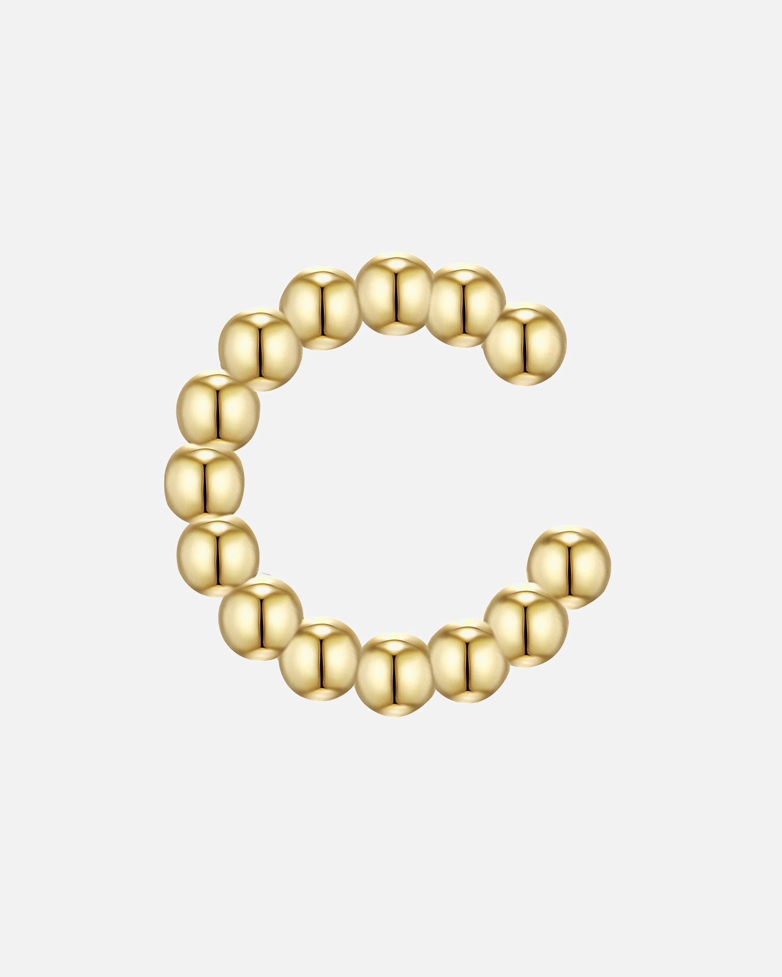 Boucles d'oreilles Ear Cuff for FemmeGlanzstücke MünchenManchette d'oreille en argent Argent sterling en Or jaune16,9 mm