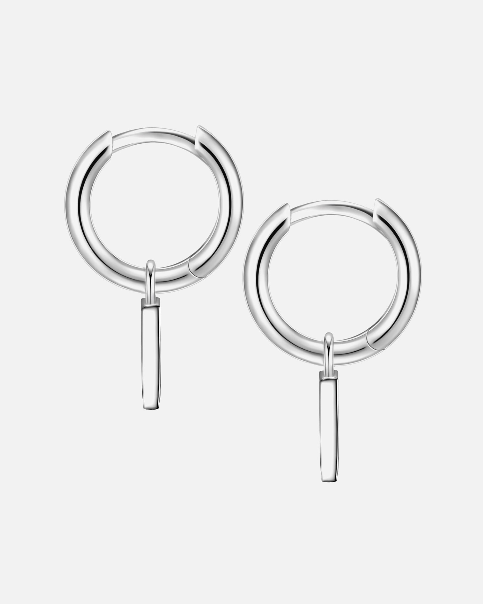 Creolen für Weiblich Glanzstücke München Creolen Dreieck Sterling Silber in Silber 18,3 mm