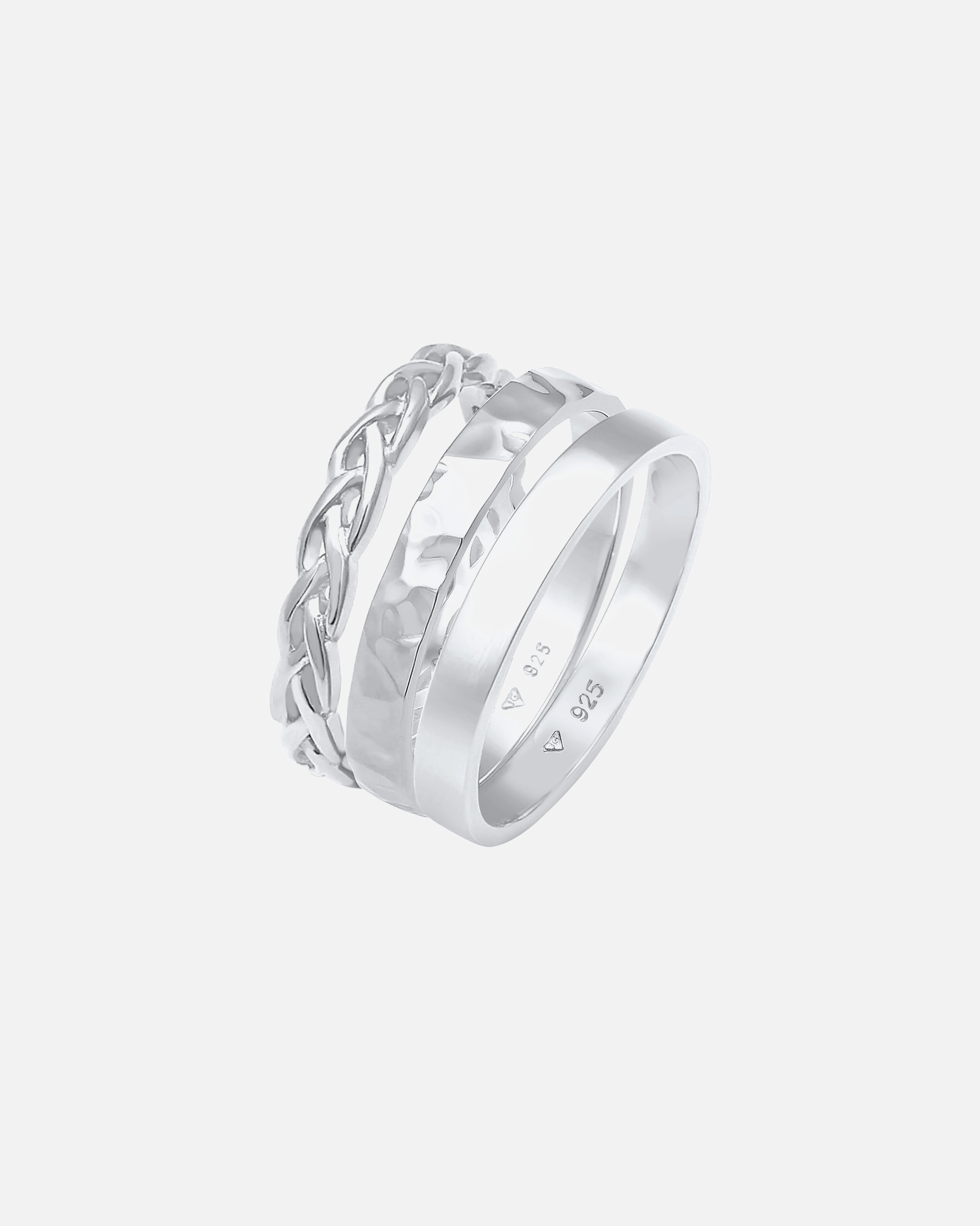 Bague for FemmeElliSet de 3 bracelets pour femmes en argent sterling 92554