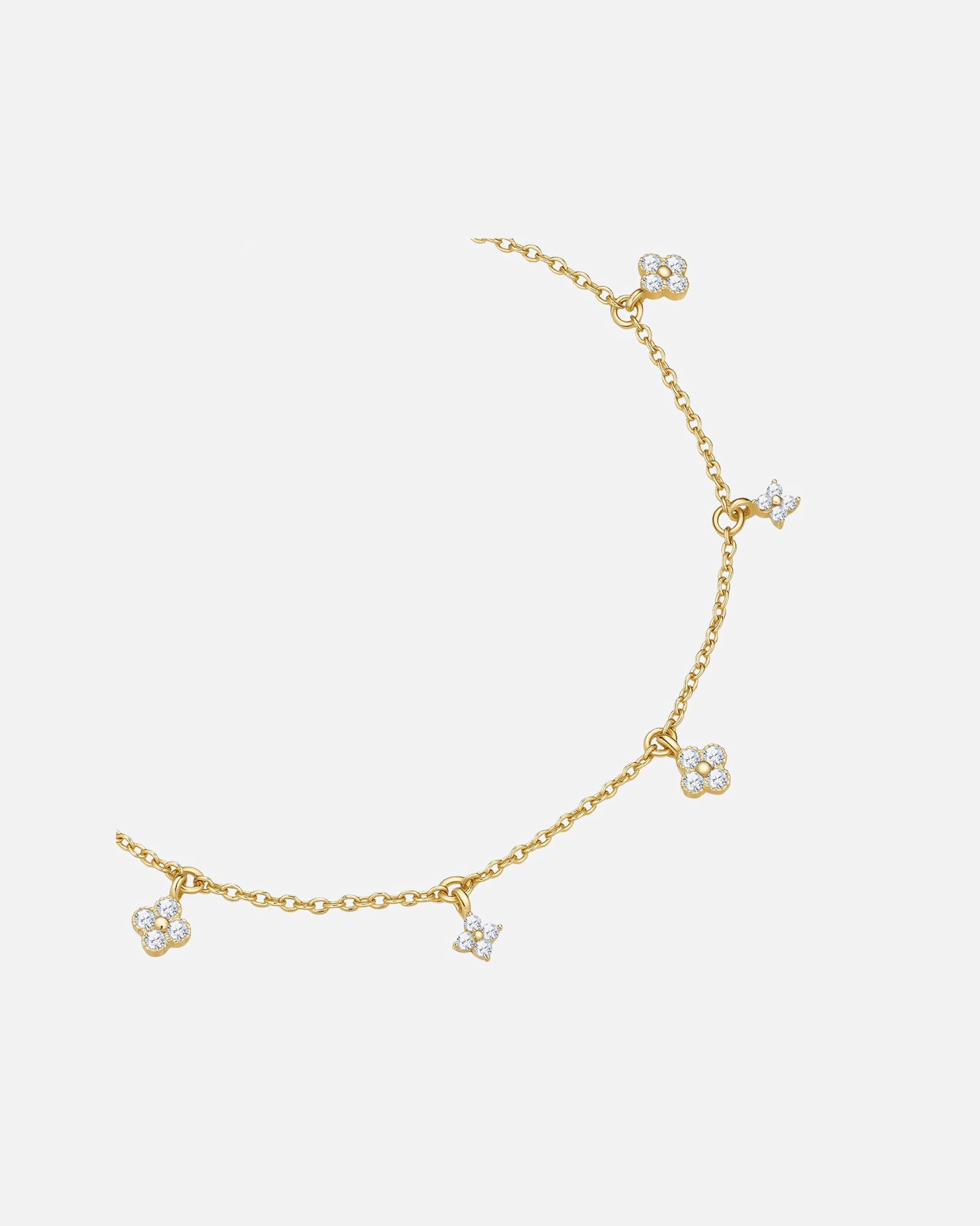 Armband für Weiblich Glanzstücke München Armband aus Sterling Silber in gelbgold mit Zirkonia 17,0 cm Basislänge + 3,0 cm Verlängerung