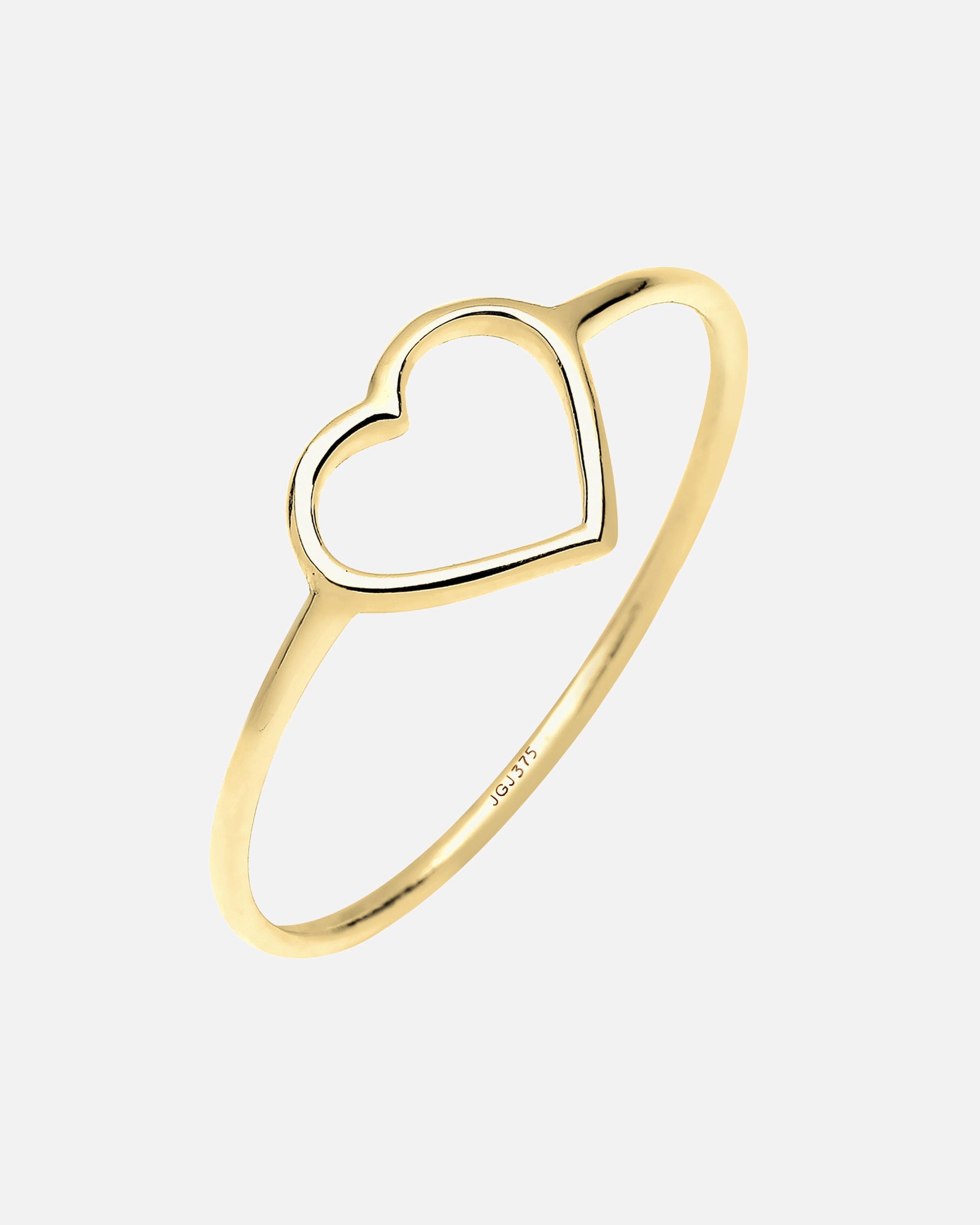Ring für Weiblich Elli PREMIUM Herz Trendsymbol Filigran 375 Gelbgold 54