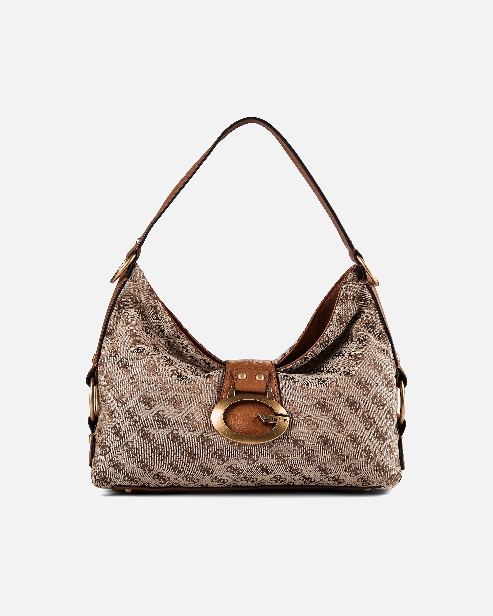 Sac for FemmeGUESSCamden Sac à main porté épaulelatte logo-cognac