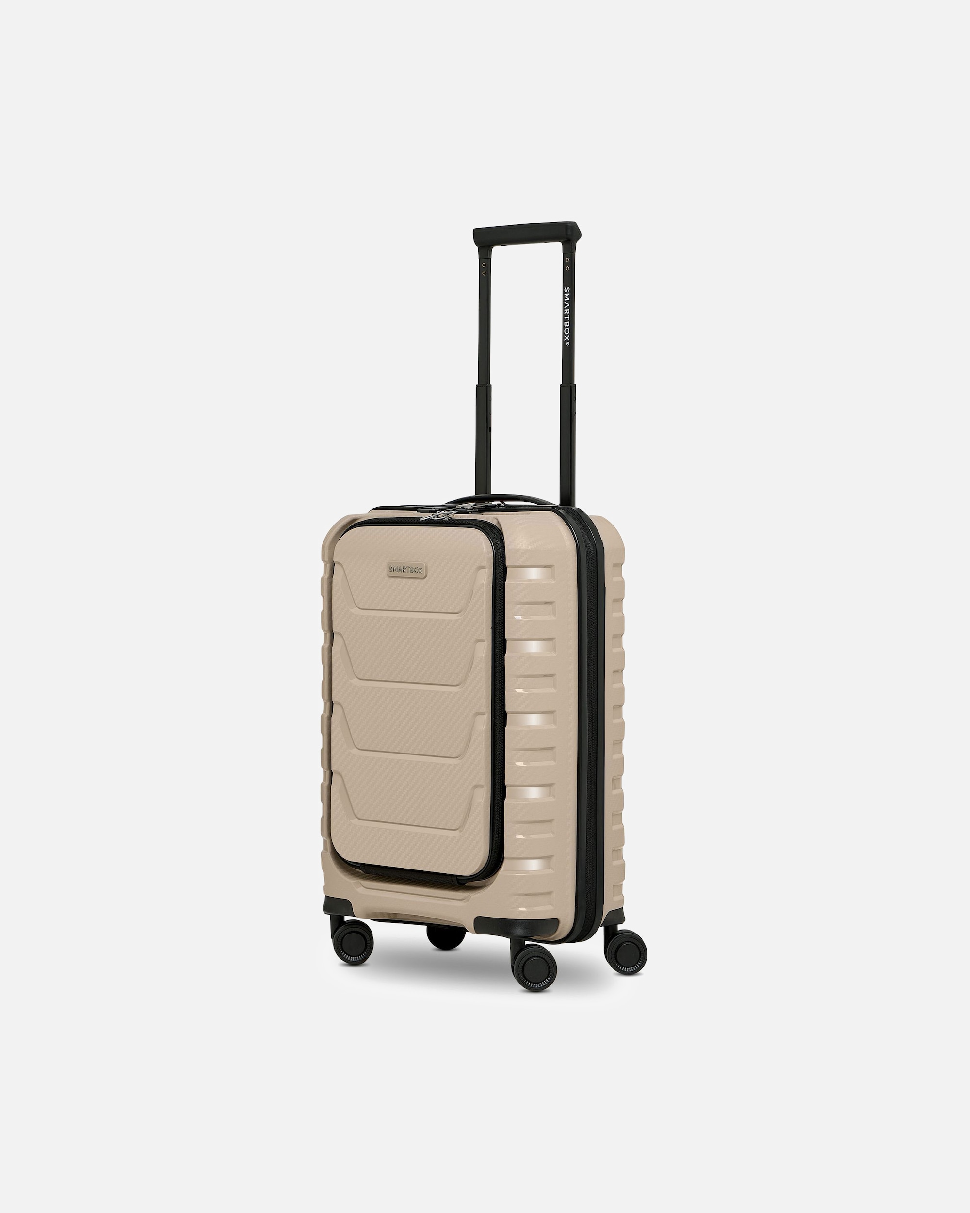 Valise for HommeSmartboxDefault Brand LineEdition 01 4 roulettes Trolley de cabine 55 cm Compartiment pour ordinateur portablebbeige