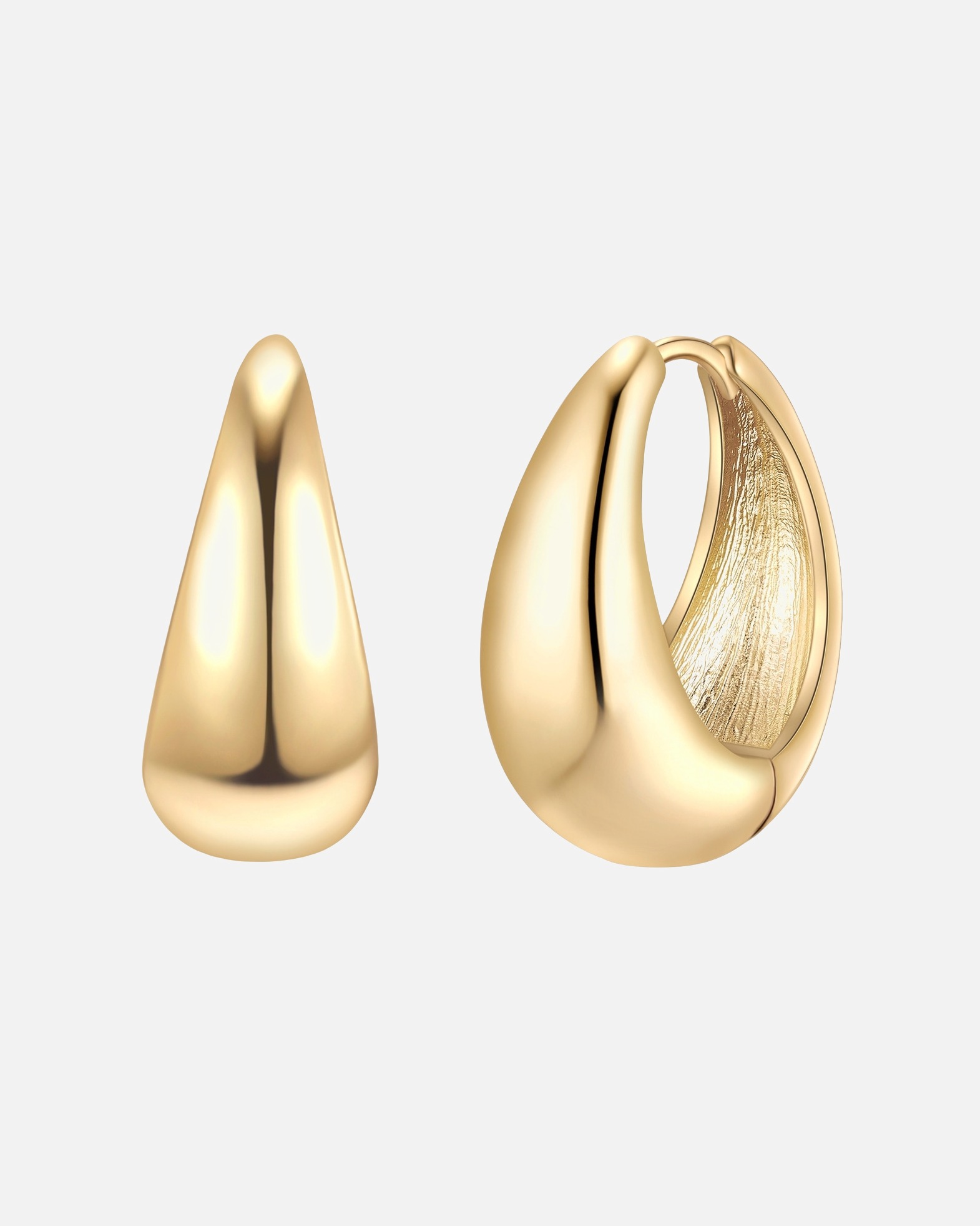 Creolen für Weiblich Creolen aus Metall-Legierung in gelbgold 24,7 mm