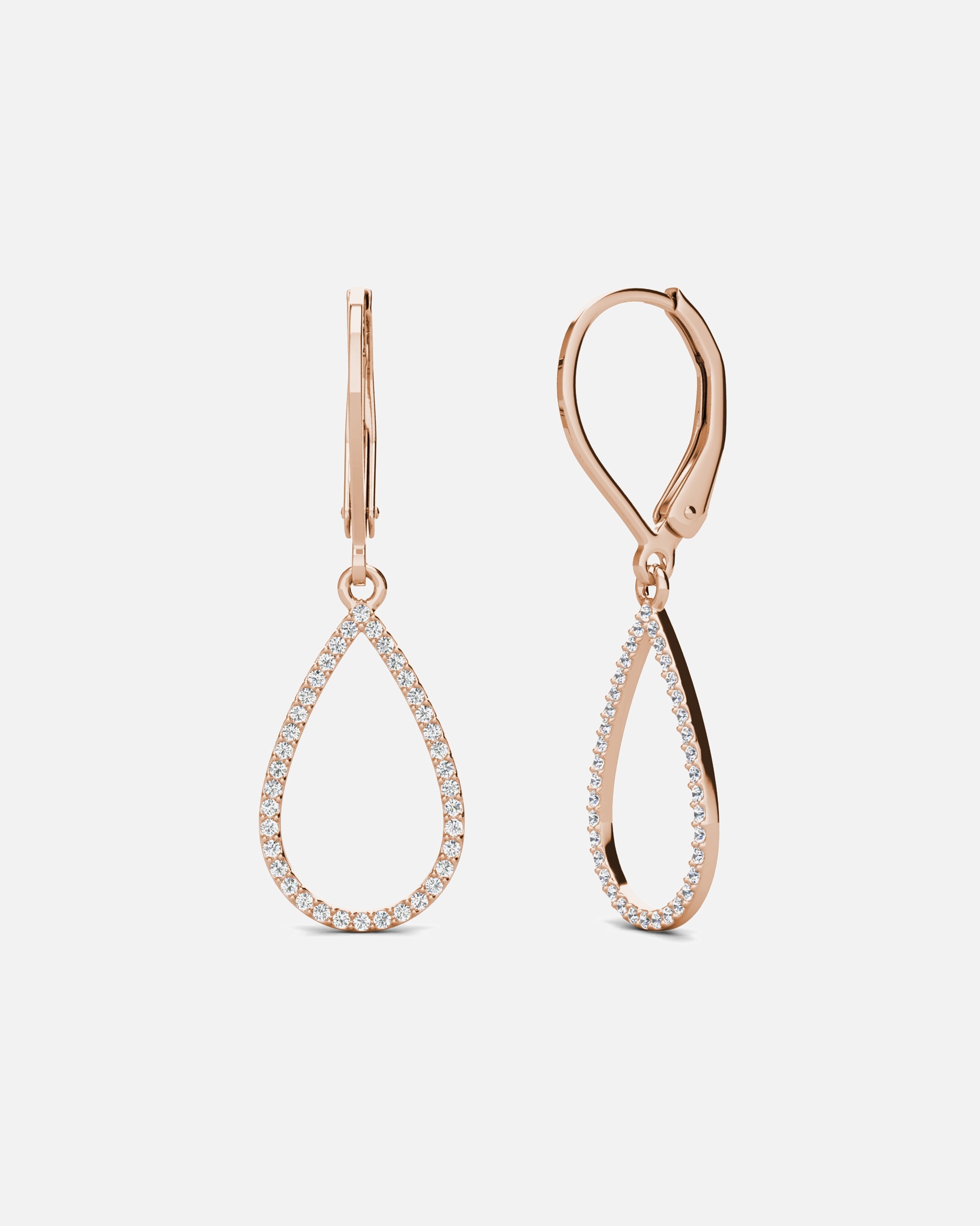 Ohrringe für Weiblich MYC-Paris Laelia Baumelnde Creolen Roségold