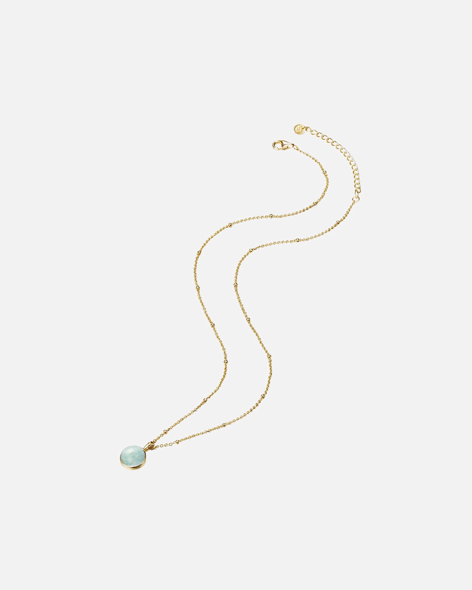 Collier for FemmeGlanzstücke MünchenCollier en argent Argent sterling Amazonit en Or jaune40,0 cm Basiskette + 5,0 cm Verlängerung