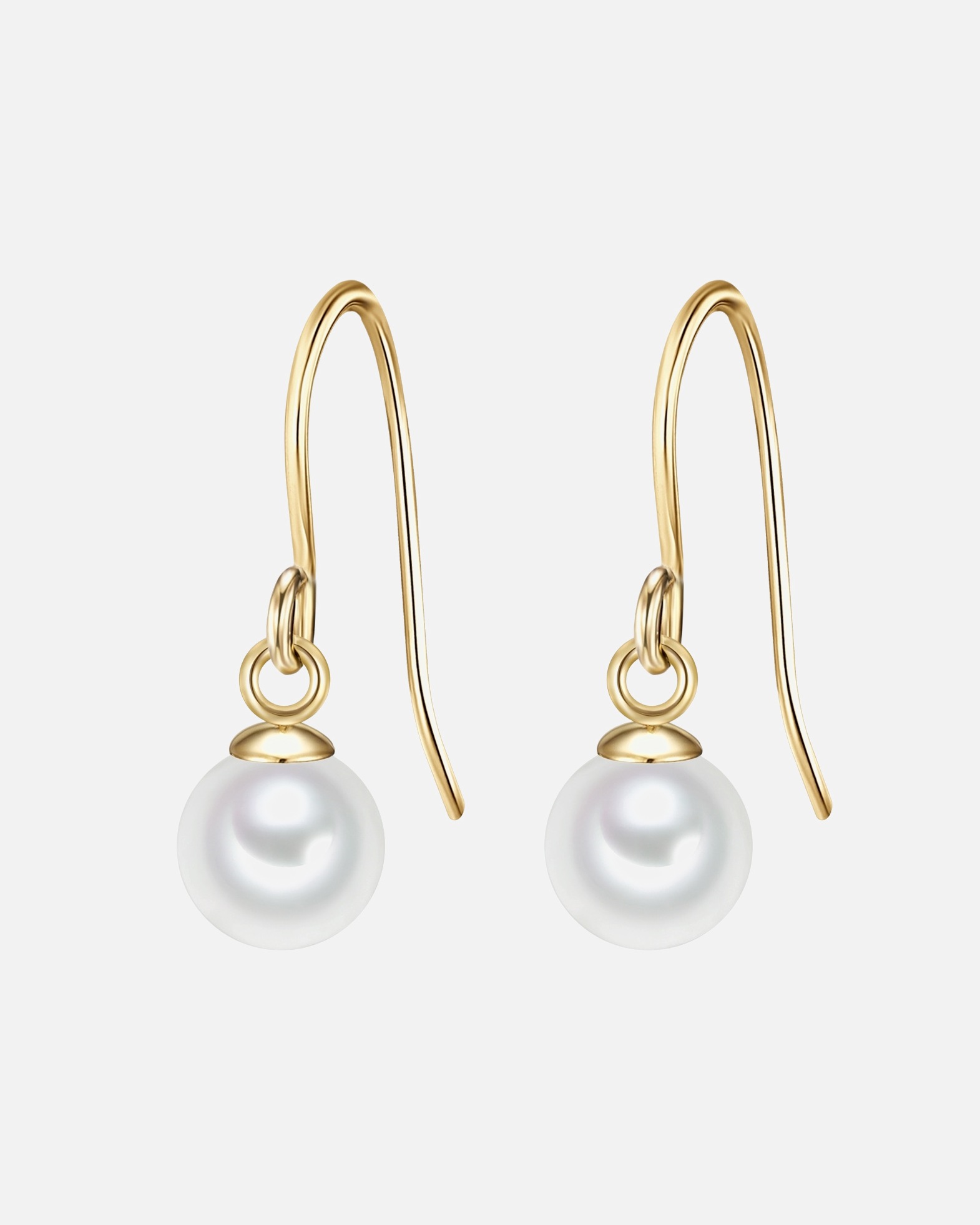 Boucle d'oreilles for FemmeBoucles d'oreille en argent Argent sterling Perle de culture d'eau douce en Or jaune22,5 mm