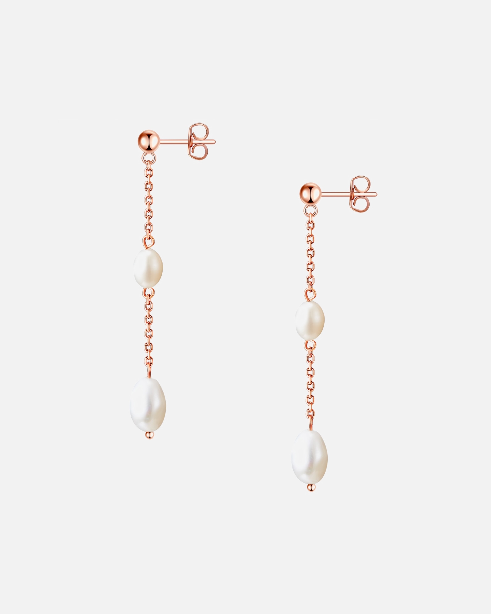 Boucle d'oreilles for FemmeValero PearlsBoucles d´oreilles en acier inoxydable Acier inoxydable Perle de culture d'eau douce en Or rose57,3 mm