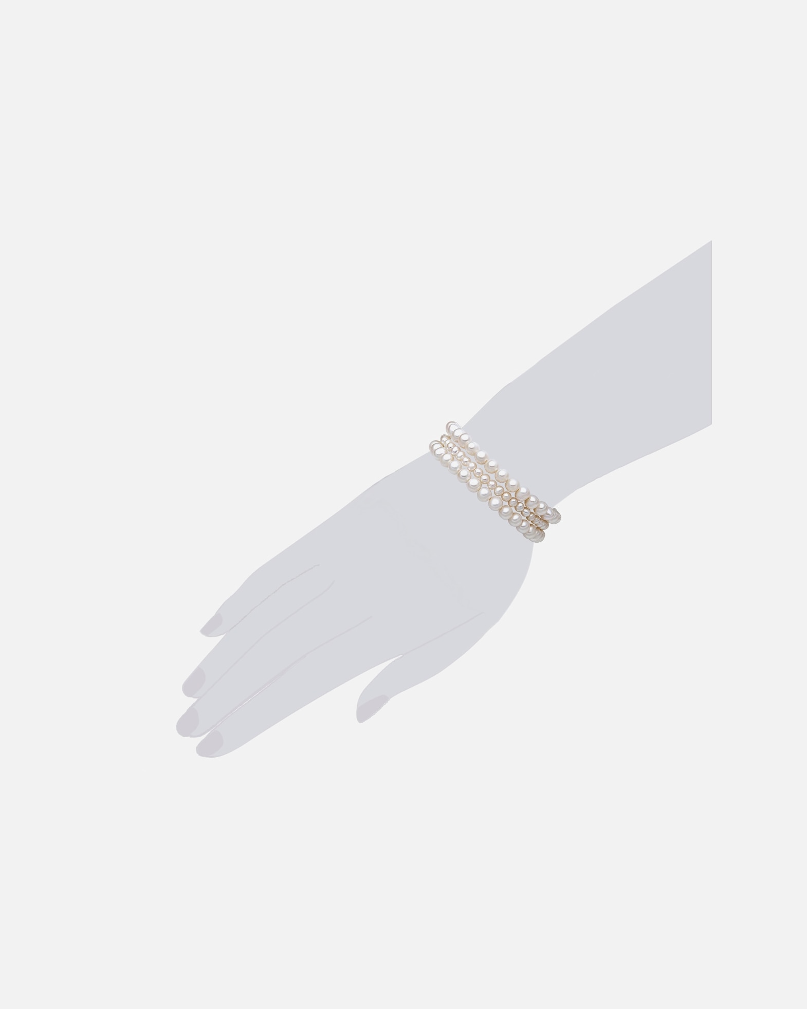 Bracelet for FemmeRafaela DonataBracelet en perles Perle de culture d'eau douce Perle de culture d'eau douce en Blanc19,0 cm