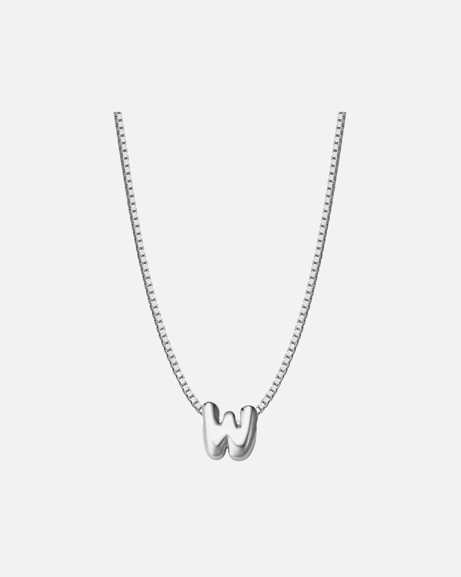 Collier for FemmeCollier Lettre W en Argent Sterling en argent40,0 cm Basiskette + 5,0 cm Verlängerung