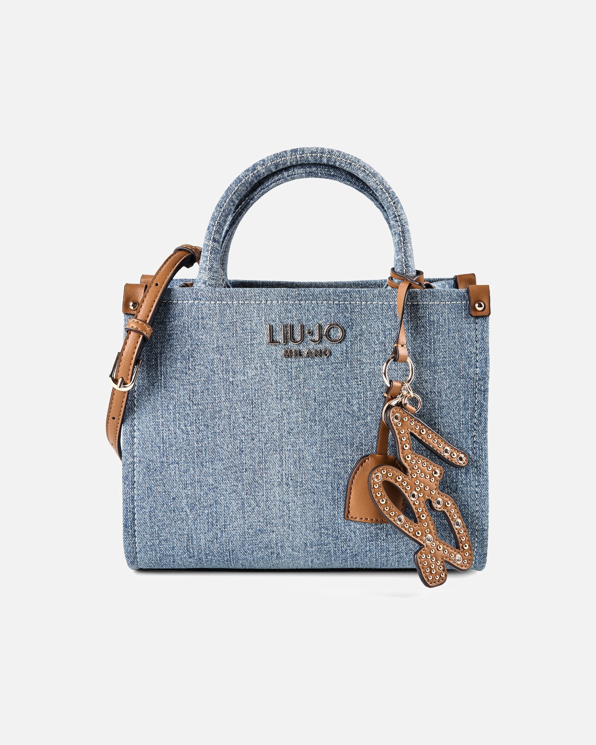 Tasche für Weiblich Liu Jo Ridhi Henkeltasche light denim