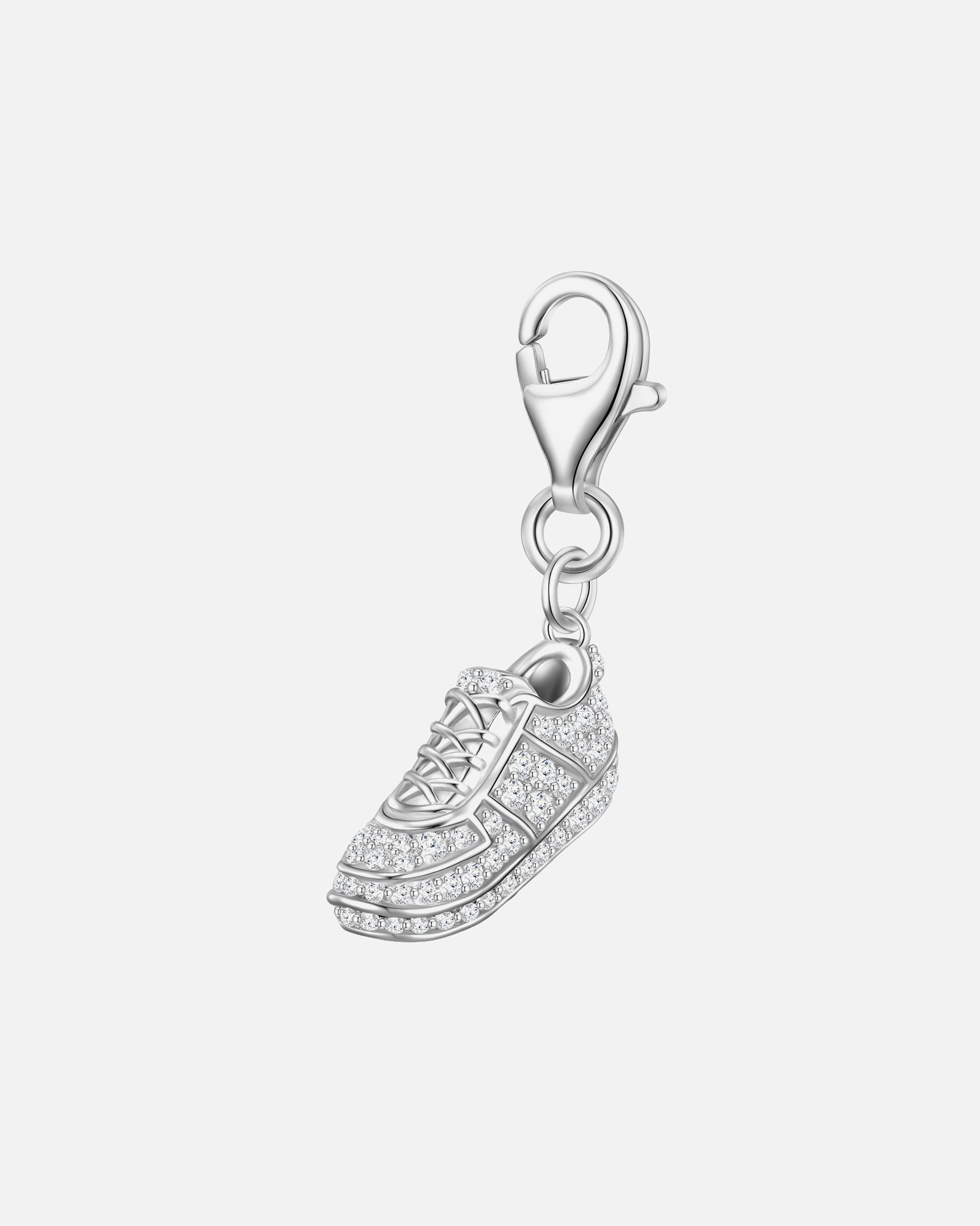 Pendentif for FemmeBreloque fantaisie baskets Argent sterling Oxyde de zirconium (CZ) en Argent15,5 mm