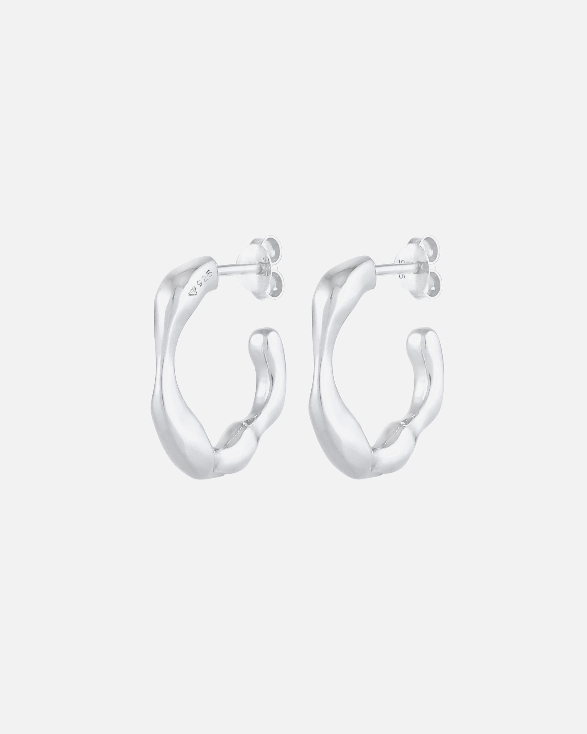 Boucle d'oreilles for FemmeElli PREMIUMElli PREMIUM Boucles d'oreilles Femmes Créoles Texture Déclaration Élégante en argent sterling 925silberfarben
