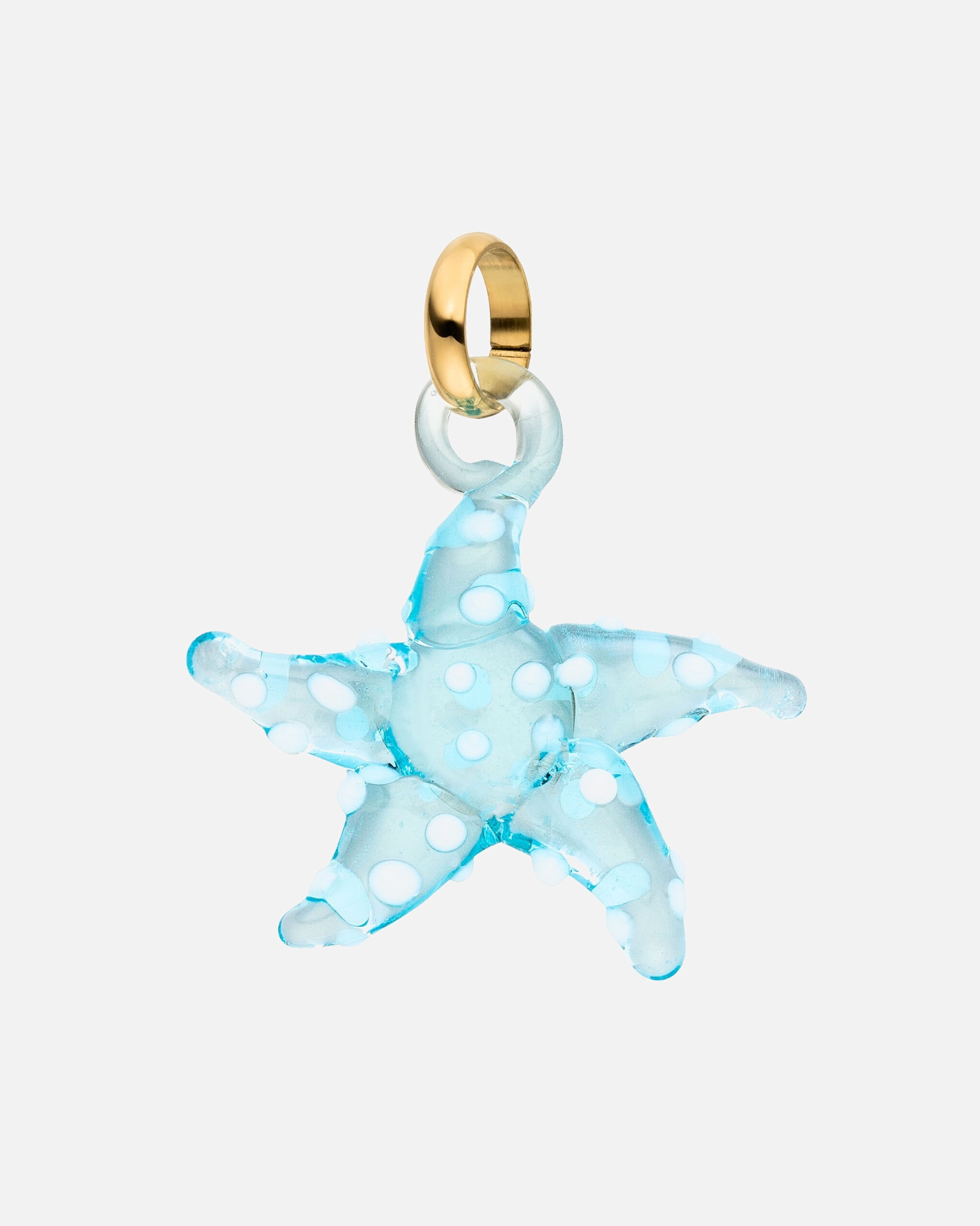 Pendentif for UnisexePureleiGlass Starfish Charme 100% acier inoxydableOr