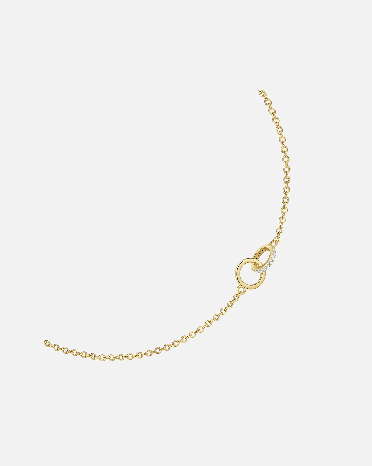 Armband für Weiblich Glanzstücke München Armband aus Sterling Silber in gelbgold mit Zirkonia 17,0 cm Basislänge + 3,0 cm Verlängerung