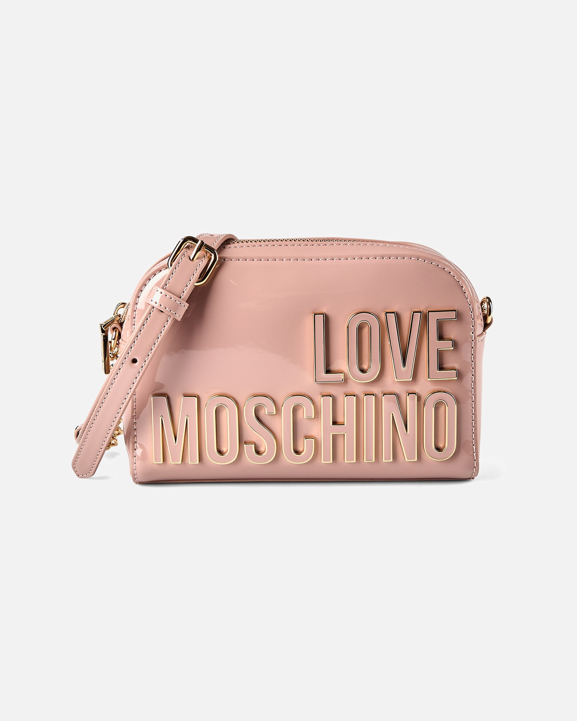 Sac for FemmeLove MoschinoEnameled Logo Sac bandoulièrepink