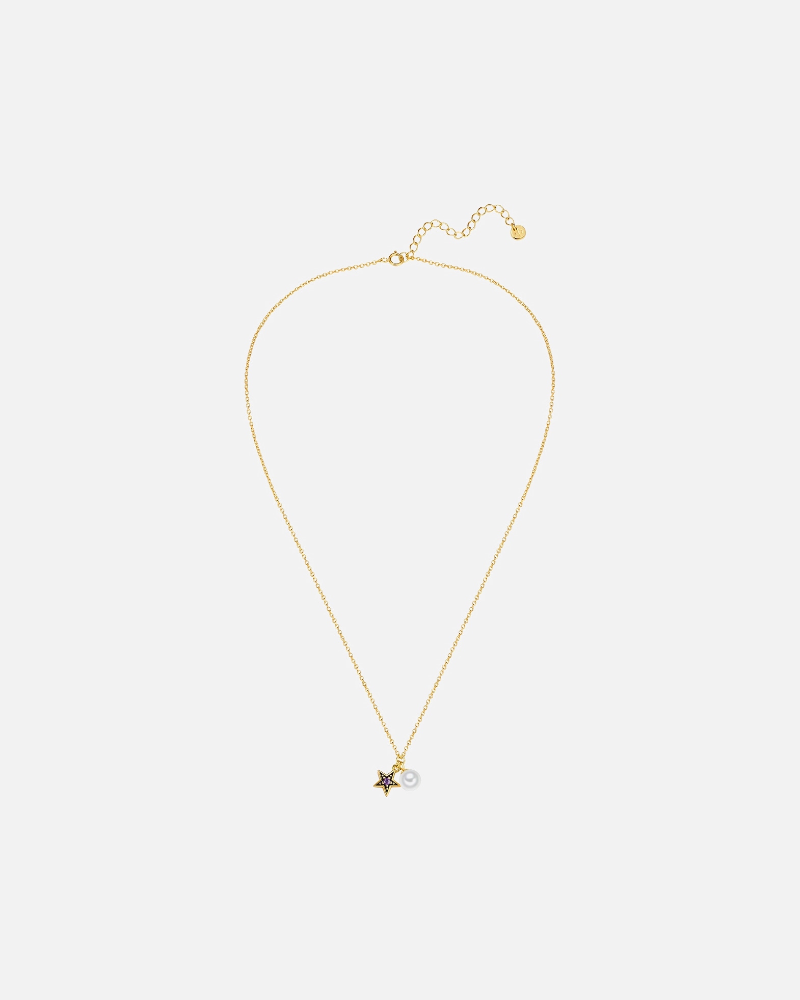 Collier for FemmeGlanzstücke MünchenChaîne Étoilé en Argent sterling en Or jaune40,0 cm Basiskette + 5,0 cm Verlängerung