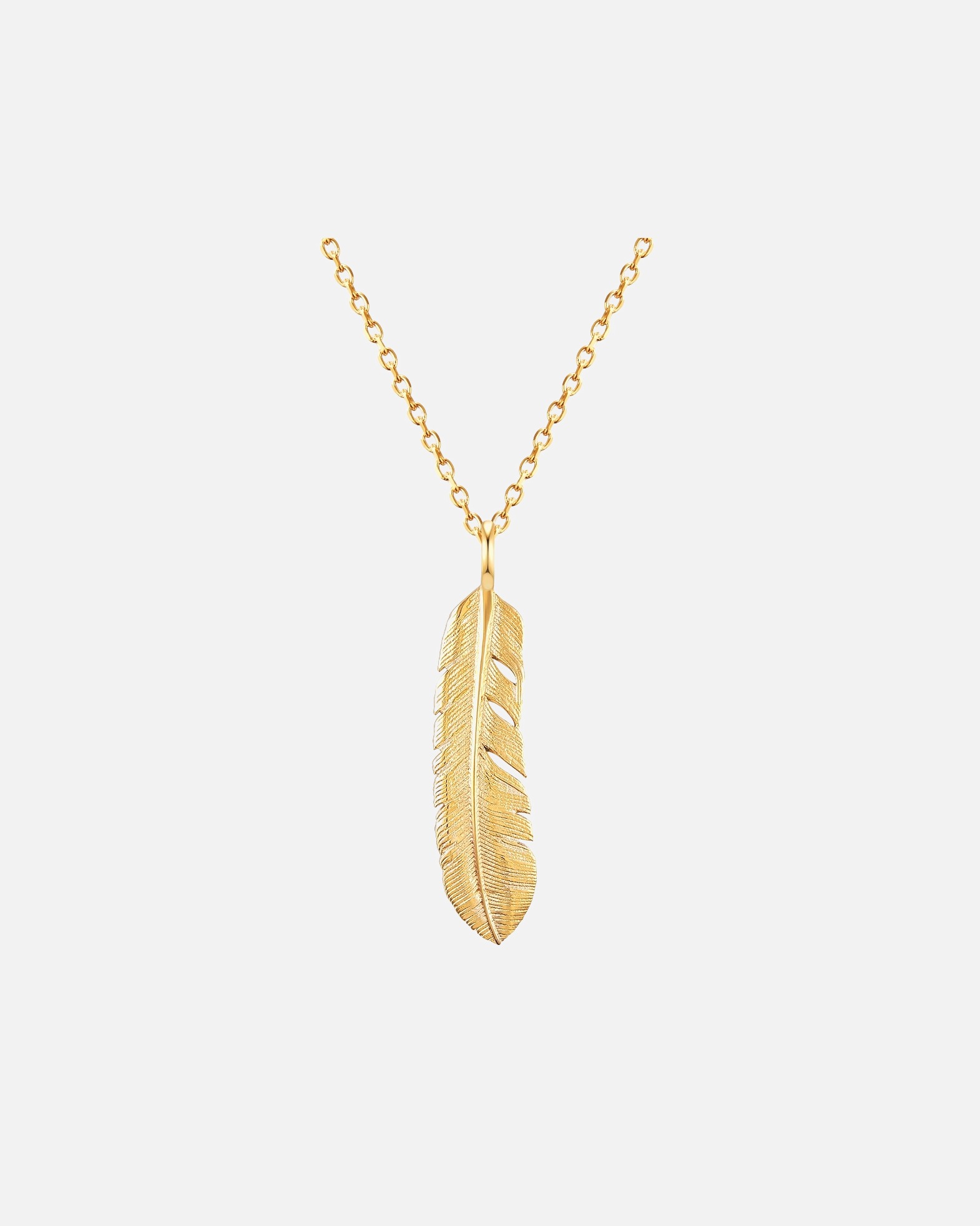Collier for FemmeEASTSIDECollier en acier inoxydé Plume Acier inoxydable en Argent45,0 cm Basiskette + 5,0 cm Verlängerung