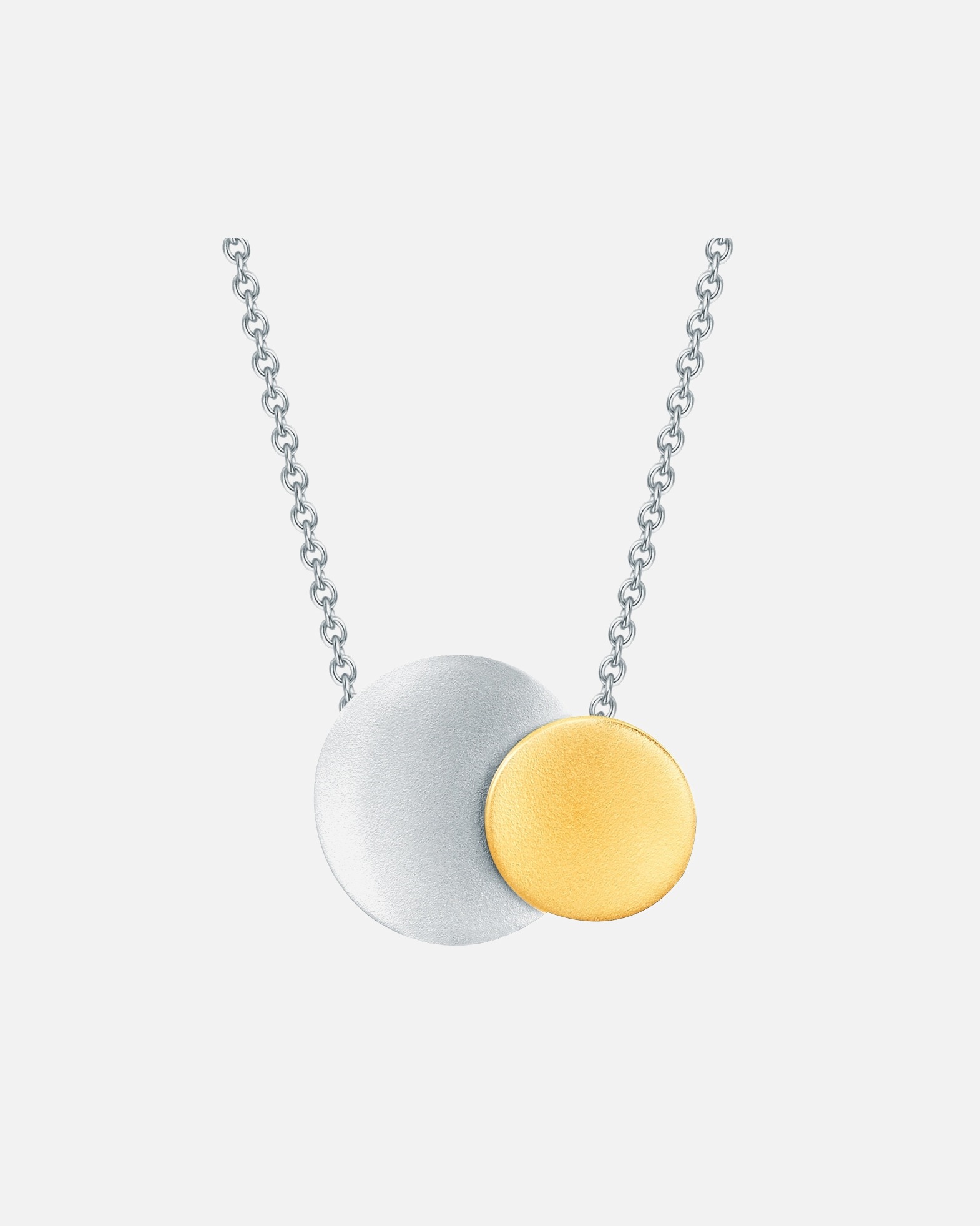 Collier for FemmeRafaela DonataChaîne en Argent sterling en Argent/or jaune45,5 cm Basiskette + 5,0 cm Verlängerung