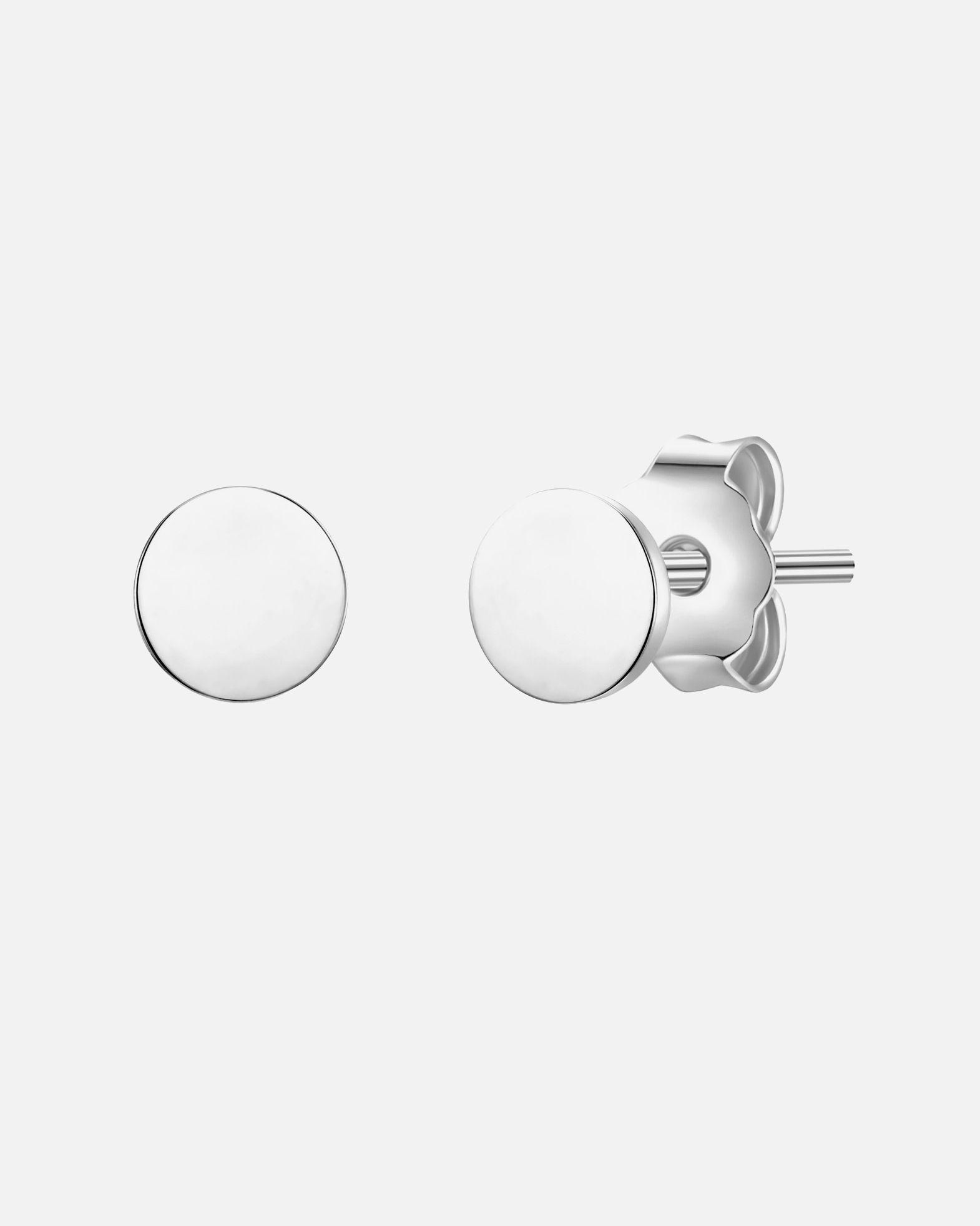 Boucle d'oreilles for FemmePuces d'oreilles en argent Argent sterling en Argent3,8 mm