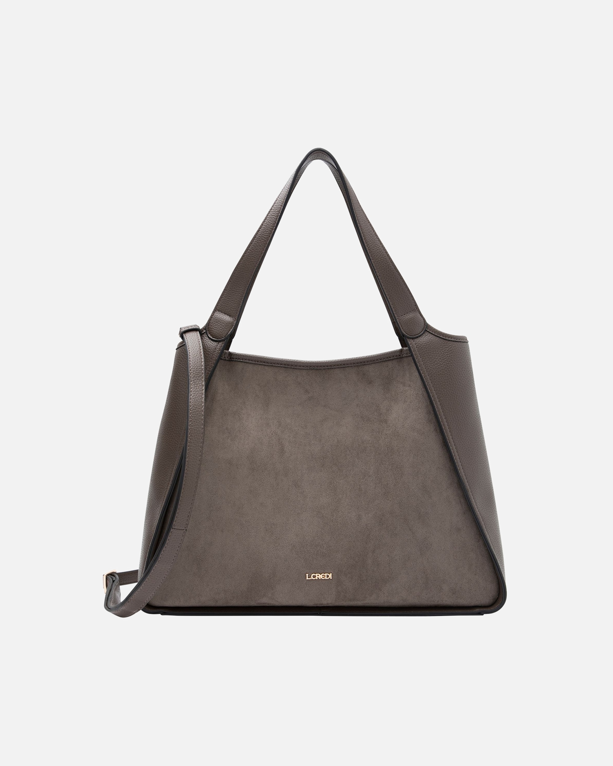 Clutch für Weiblich L.CREDI Pheline Shopper dark taupe