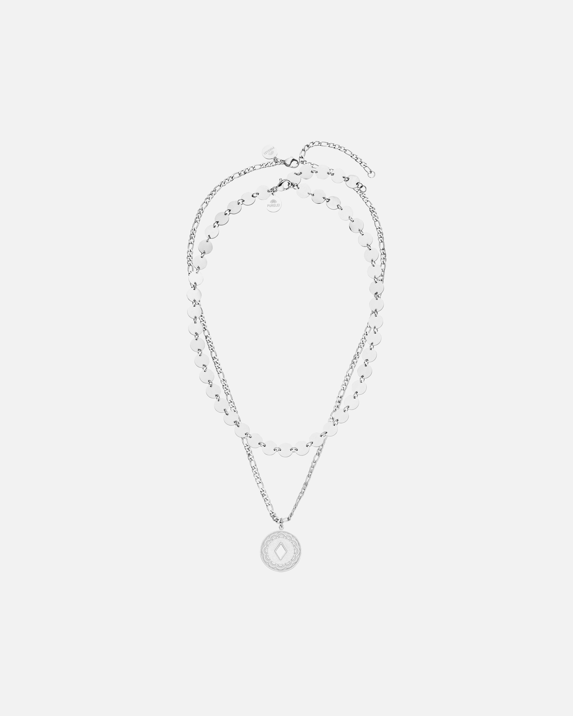Schmuckset für Unisex Purelei Waikiki Halsketten-Set 100% Edelstahl Silber