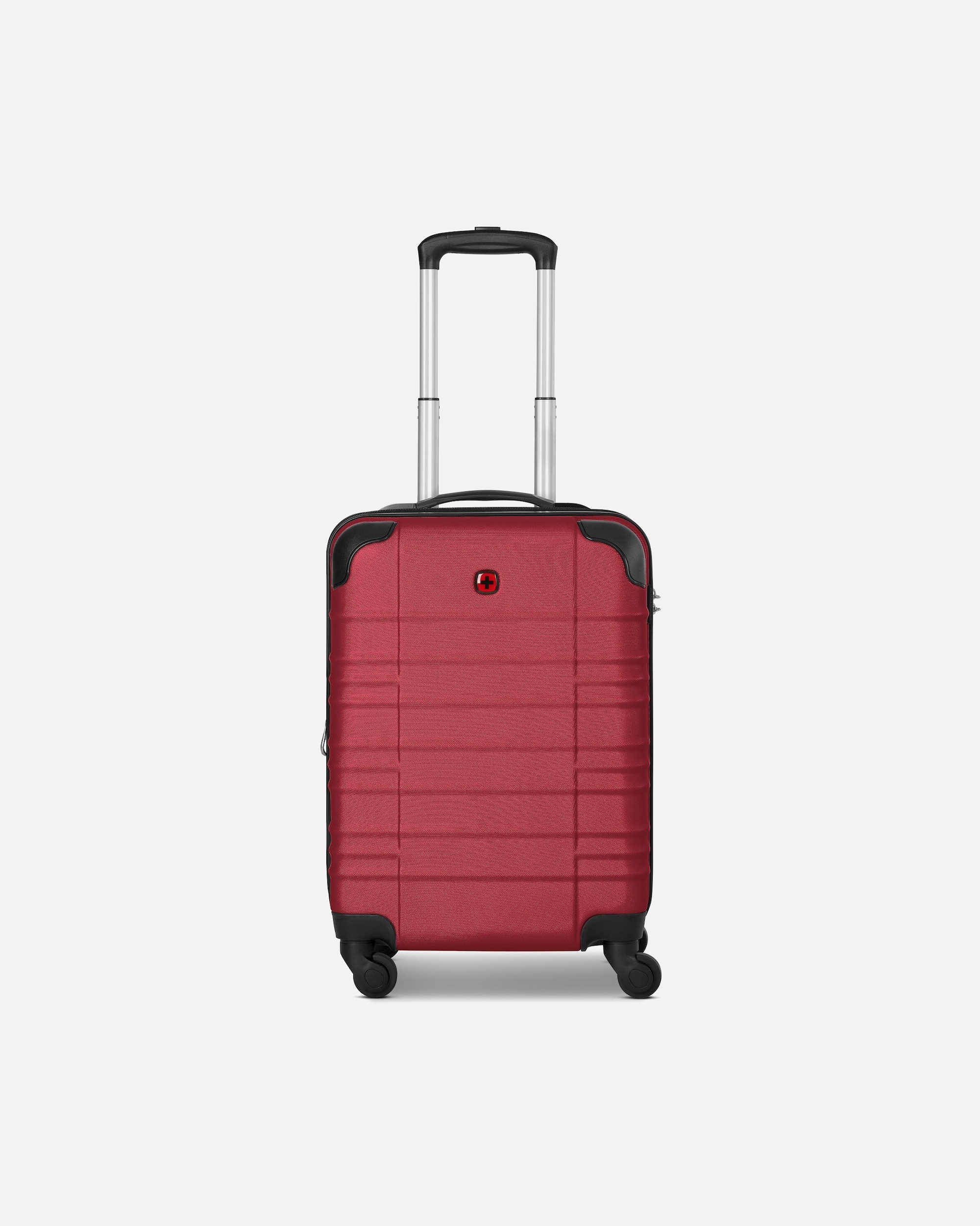 Handgepäckkoffer für Männlich Wenger Amplar Evo 4 Rollen Kabinentrolley S 53 cm mit Dehnfalte ruby