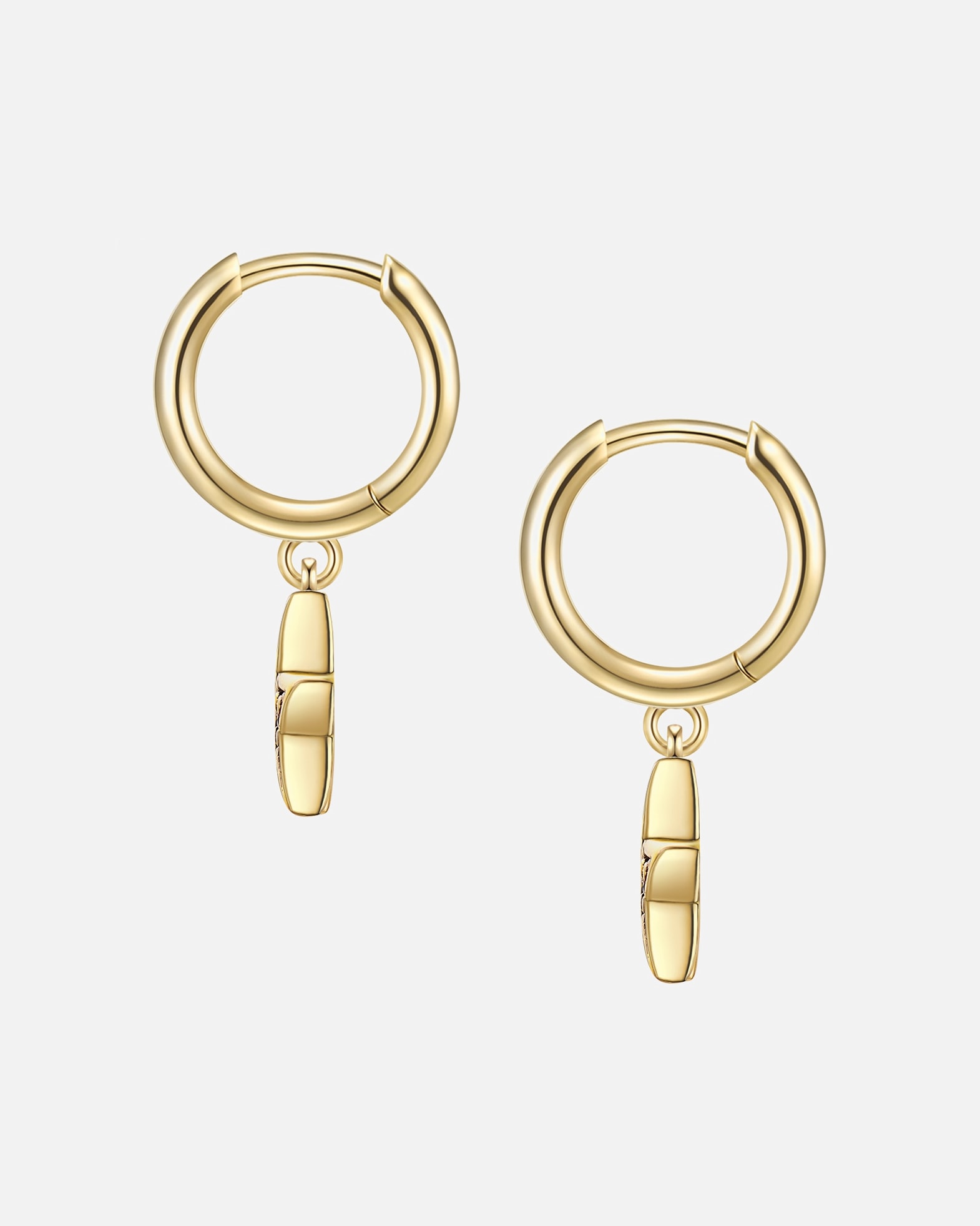 Créoles for FemmeGlanzstücke MünchenBoucles d´oreilles Étoilé en Argent sterling en Or jaune22,6 mm