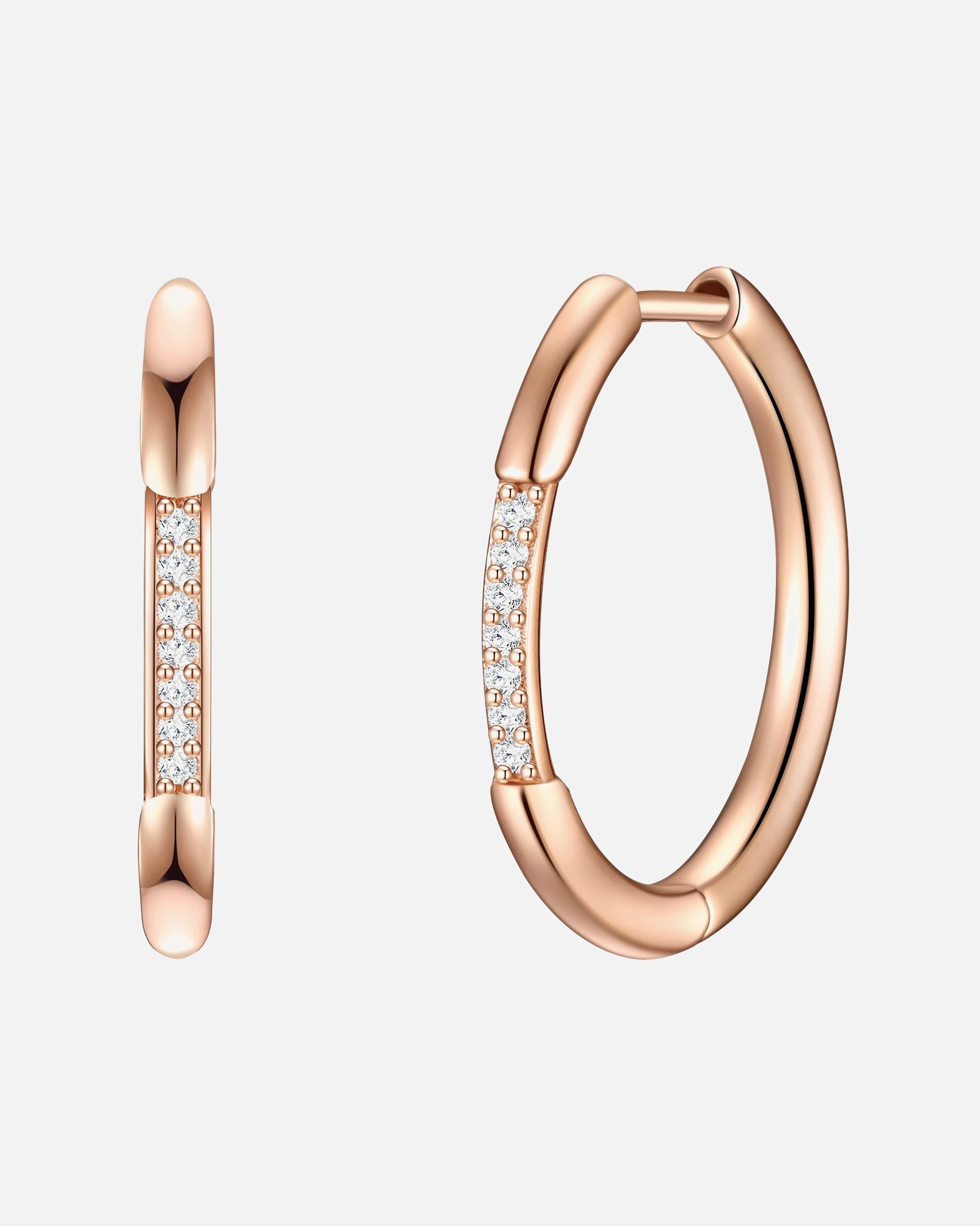 Créoles for FemmeBoucles d´oreilles en Laiton en Or rose18,4 mm