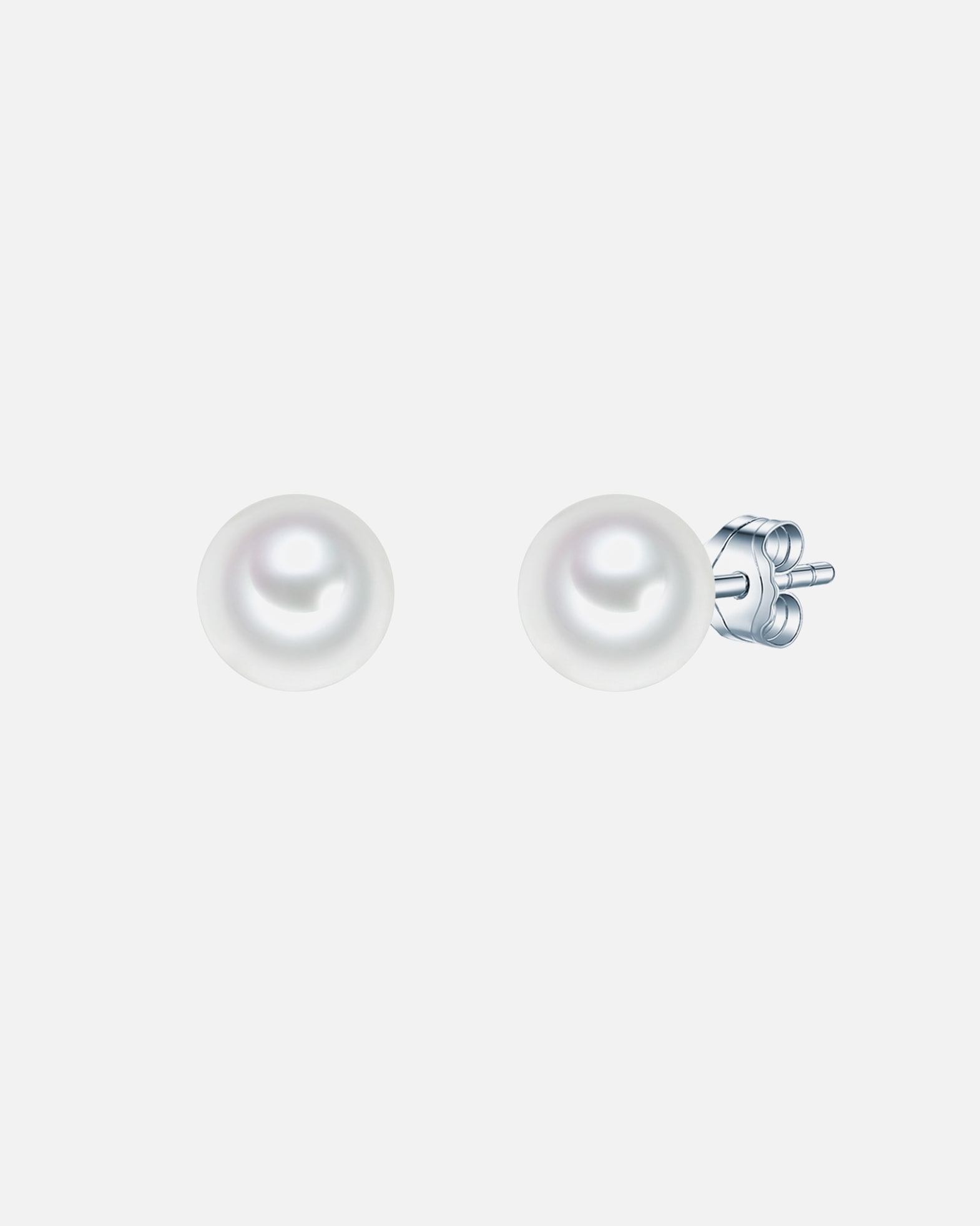 Boucle d'oreilles for FemmePuce d'oreille en perle Perles organiques Perles organiques en Blanc8,0 mm