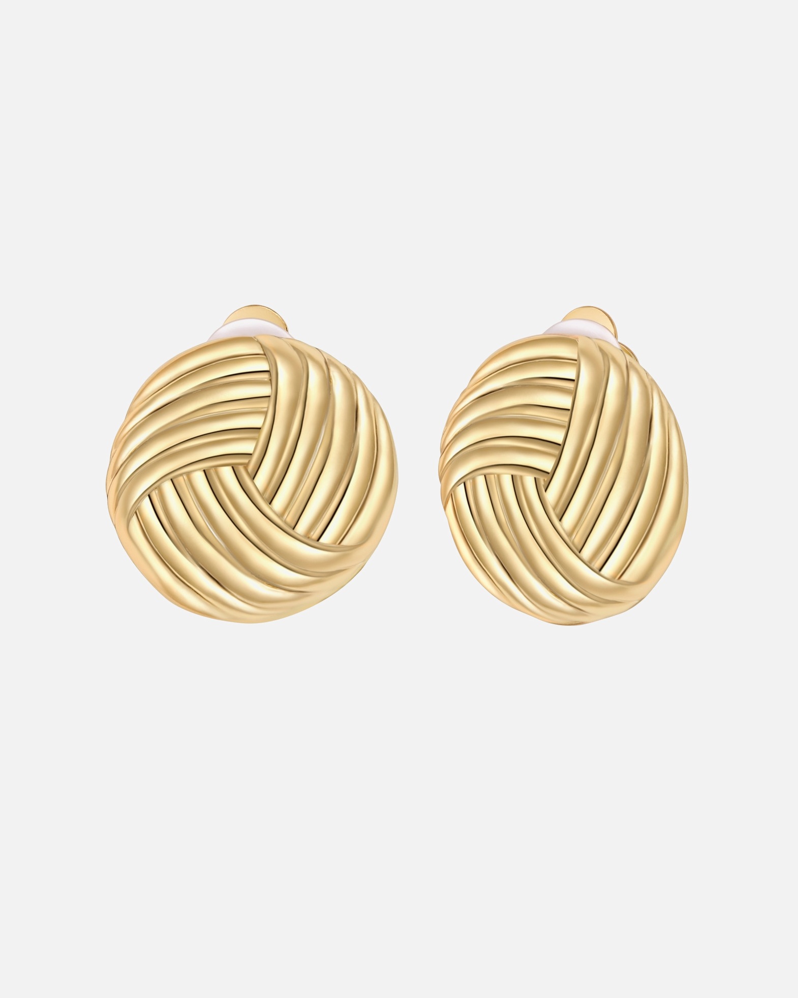 Boucle d'oreilles for FemmeClips d'oreilles en alliage de métal doré23,4 mm