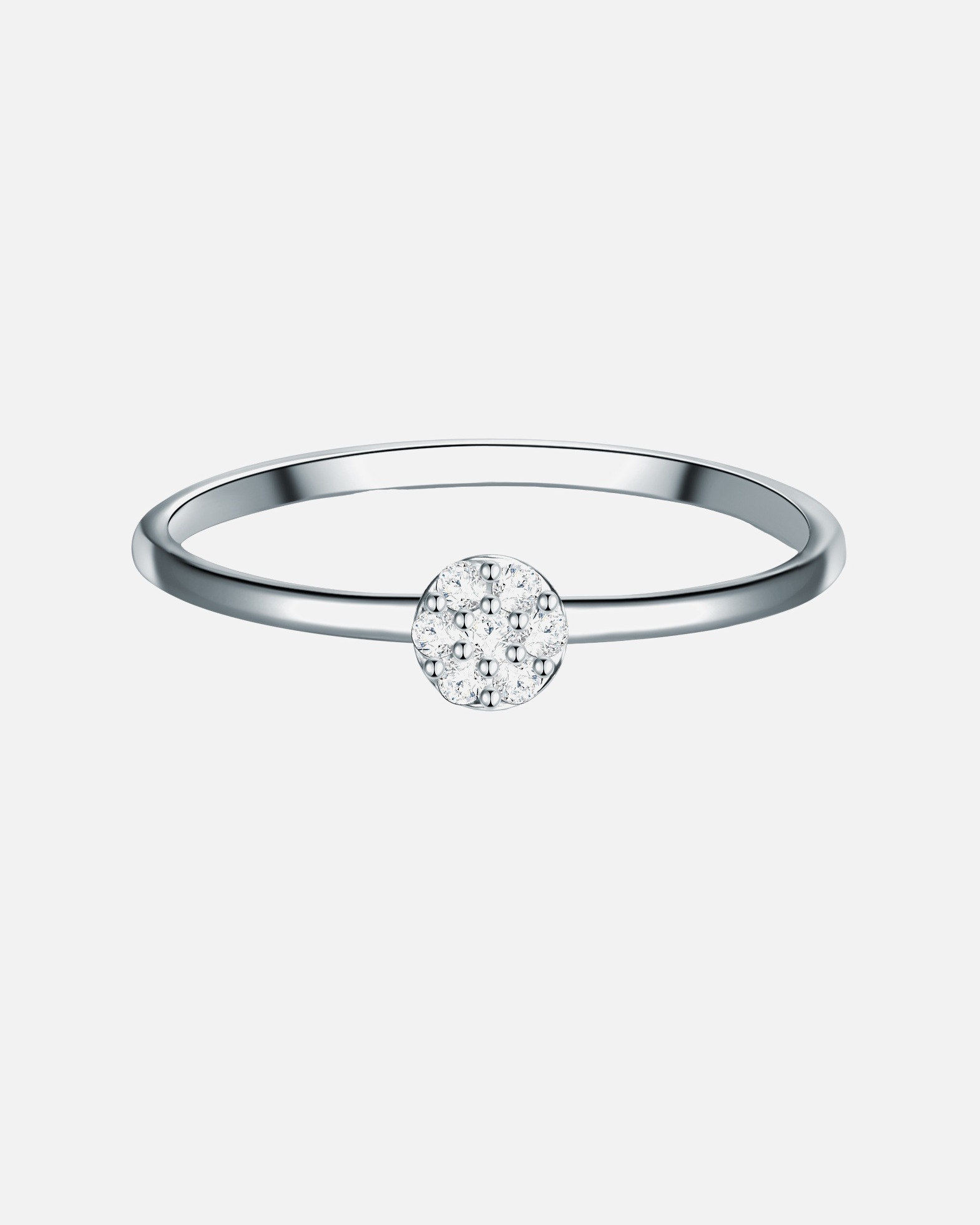 Bague for FemmeTrilaniBague en argent Argent sterling Oxyde de zirconium (CZ) en Argent54