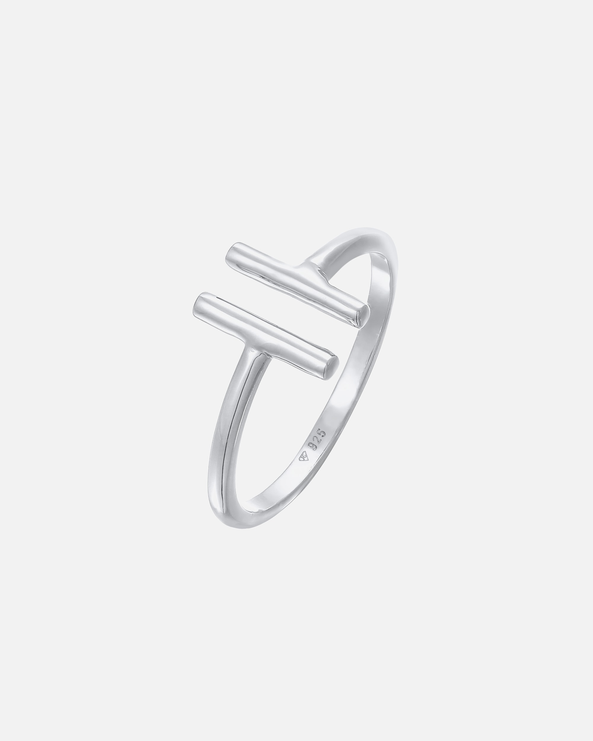 Ring für Weiblich Elli Geo Stab Trend Offen 925 Silber 54