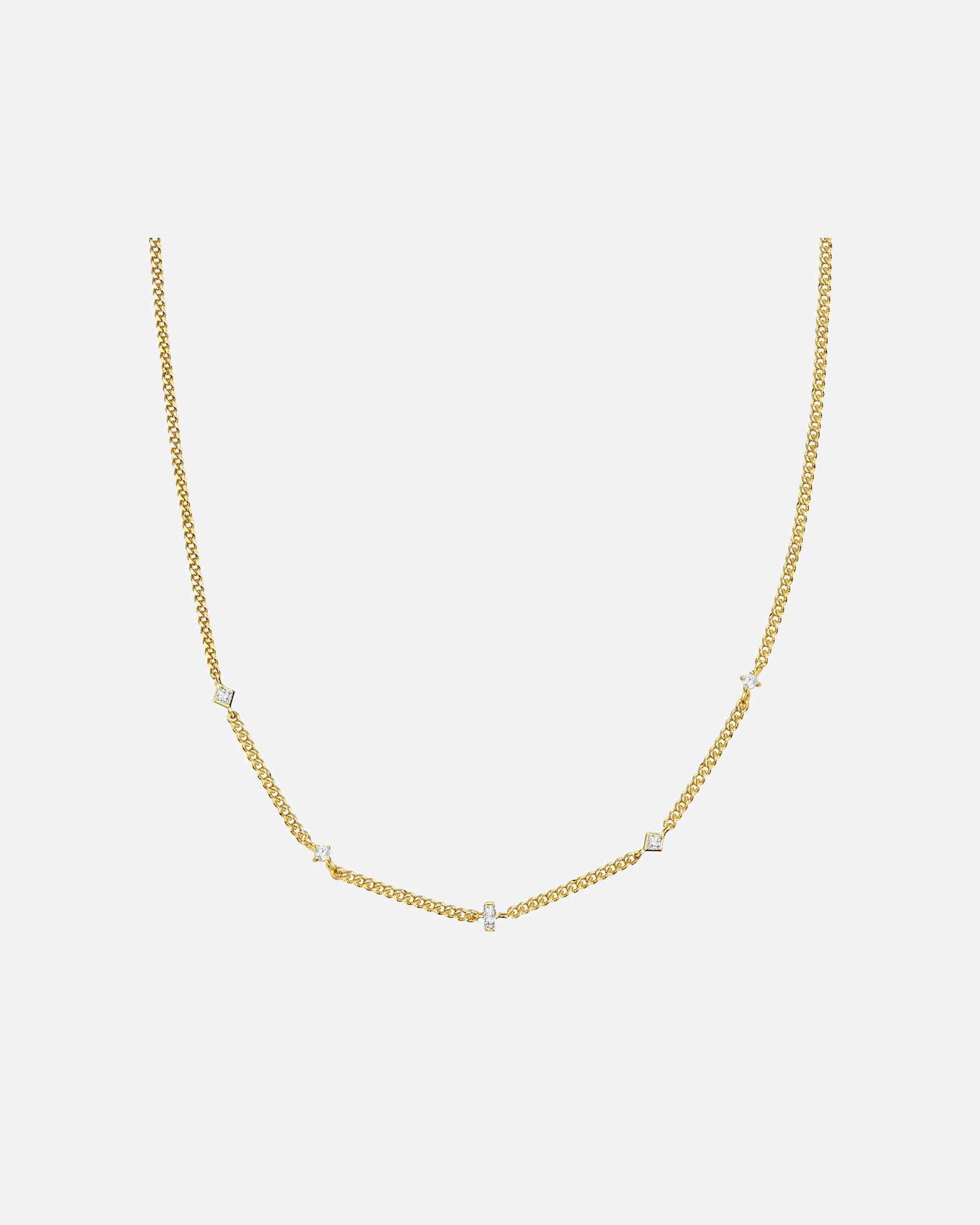 Collier for FemmeGlanzstücke MünchenCollier en argent Argent sterling Oxyde de zirconium (CZ) en Or jaune35,0 cm Basiskette + 5,0 cm Verlängerung