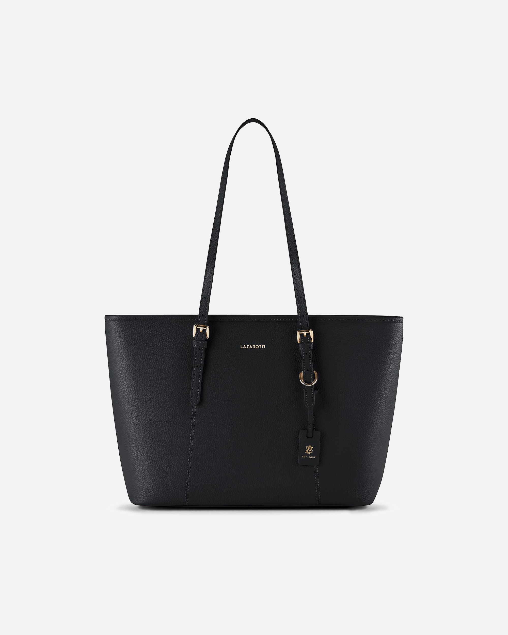 Tasche für Weiblich Lazarotti Bologna Leather Shopper black