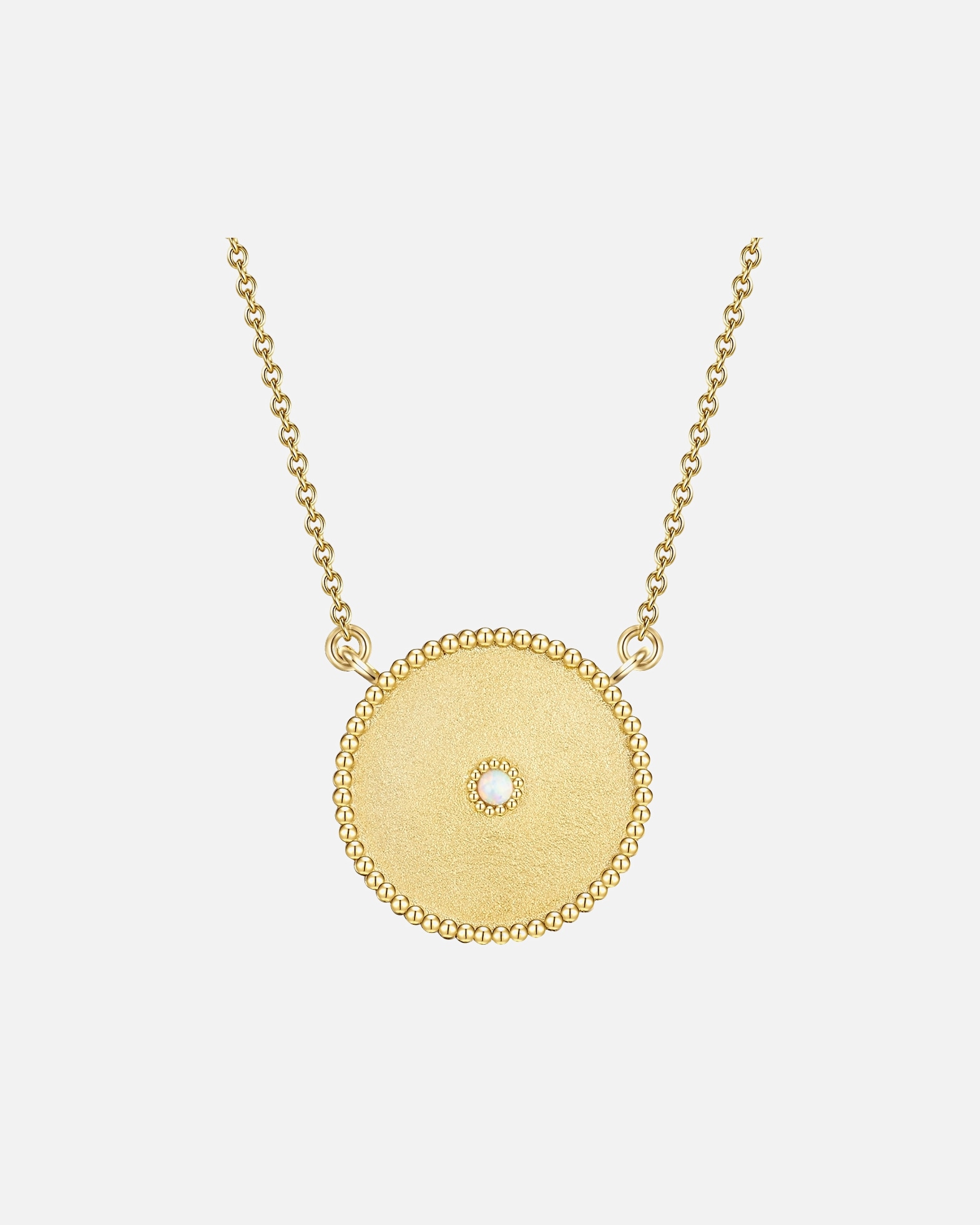 Collier for FemmeGlanzstücke MünchenCollier en argent Argent sterling Opale (synth.) en Or jaune40,0 cm Basiskette + 5,0 cm Verlängerung