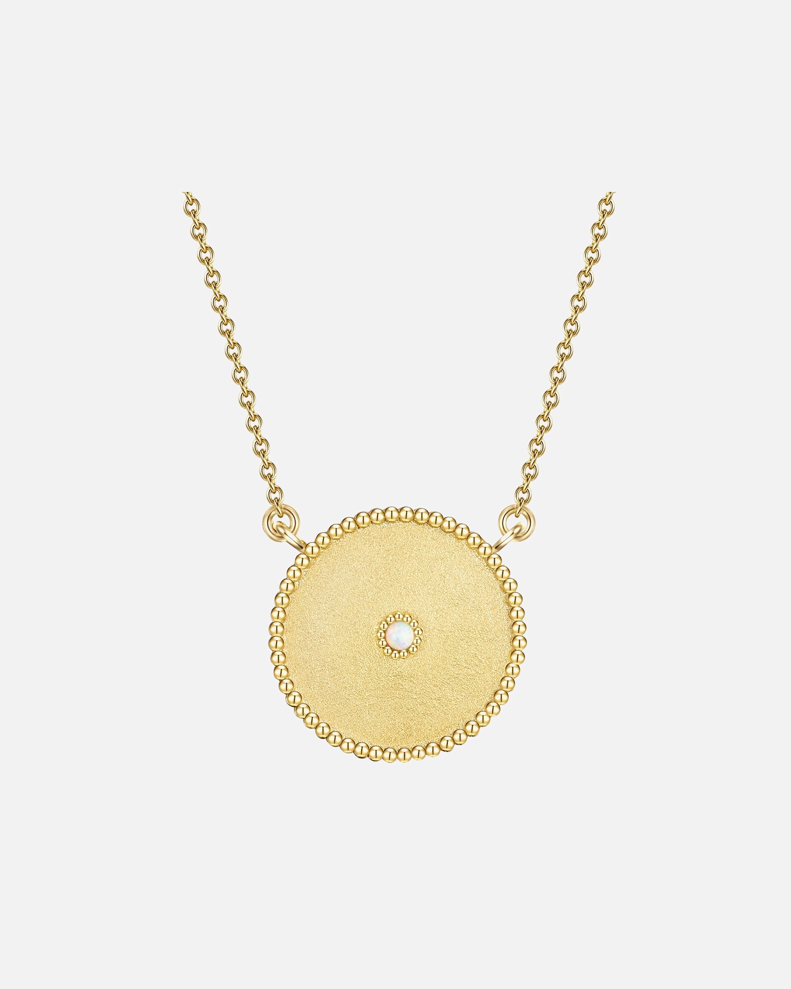 Collier for FemmeGlanzstücke MünchenCollier en argent Argent sterling Opale (synth.) en Or jaune40,0 cm Basiskette + 5,0 cm Verlängerung