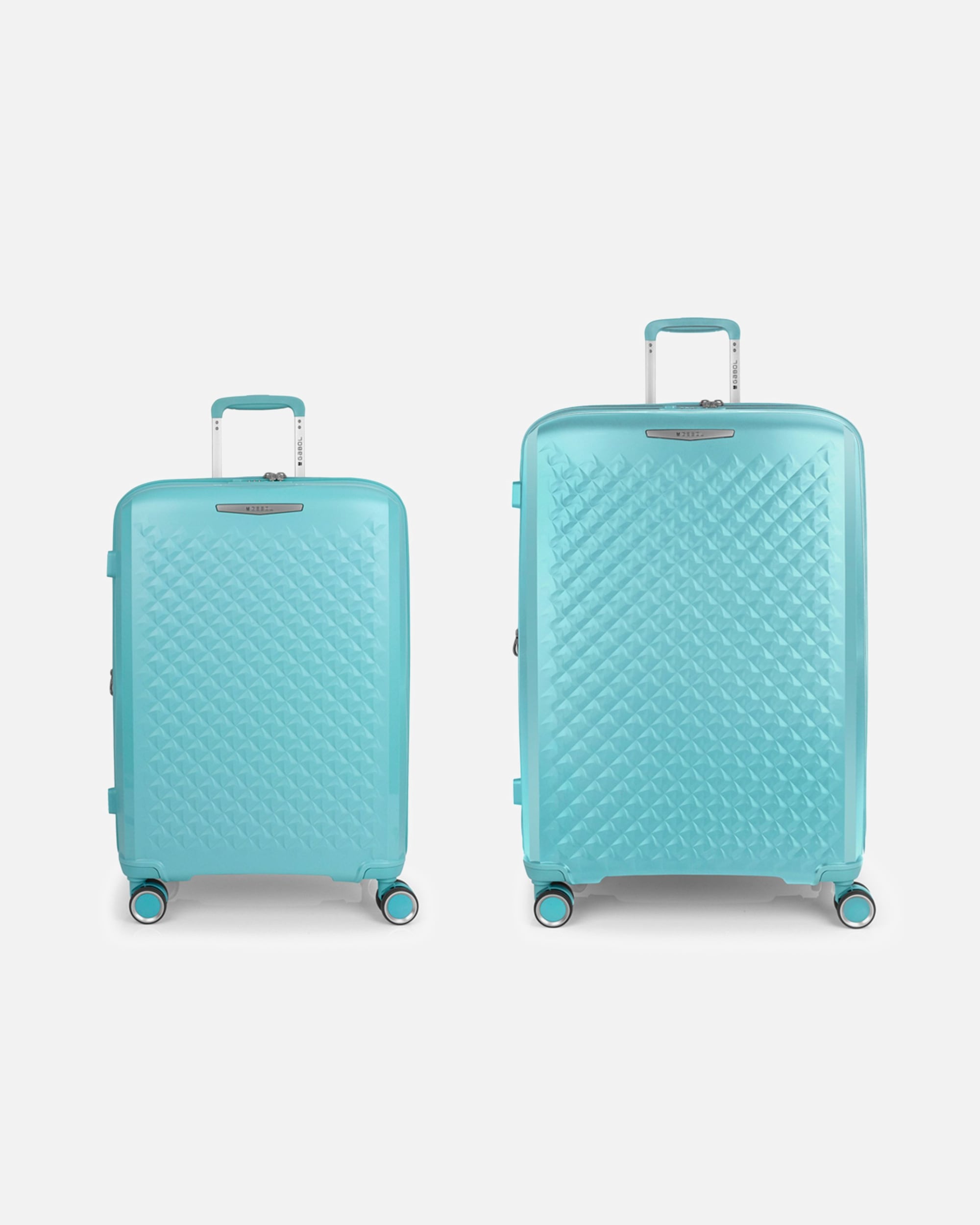 Valise for HommeGabolQueens 4 roulettes Set de valises 2 pièces avec soufflet d'extensionverde menta