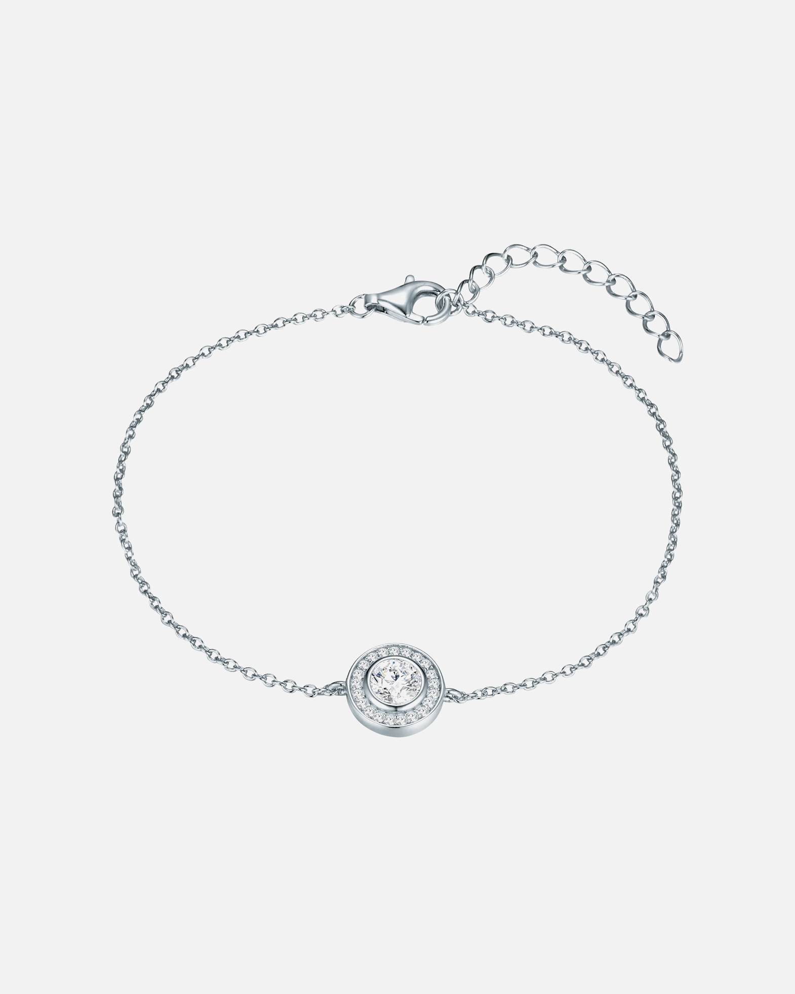 Bracelet for FemmeBracelet Argent sterling Oxyde de zirconium (CZ) en Argent17,0 cm Basislänge + 3,0 cm Verlängerung